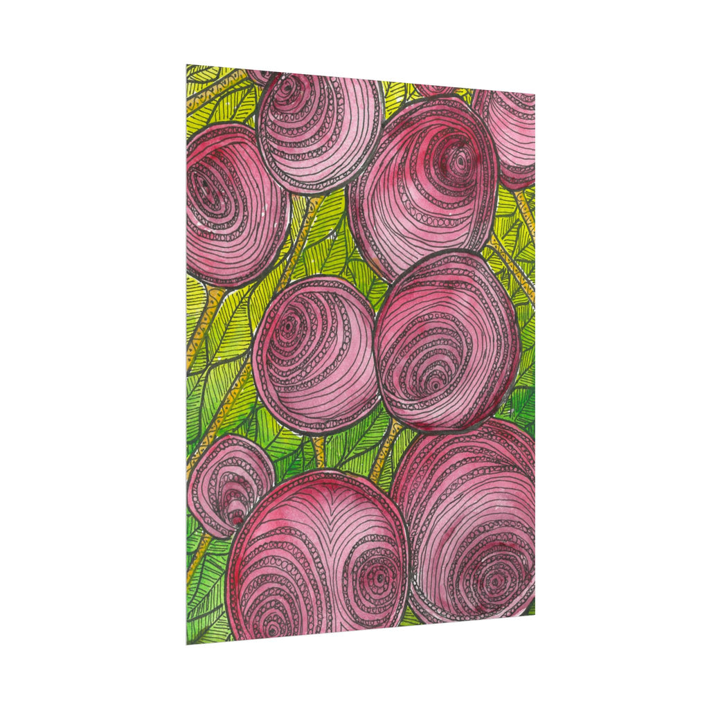 Large Colourful Wall Art, Posters & Prints, For Office, Bedroom or Living Room, or Special Gift #9 Spaced Blossoms