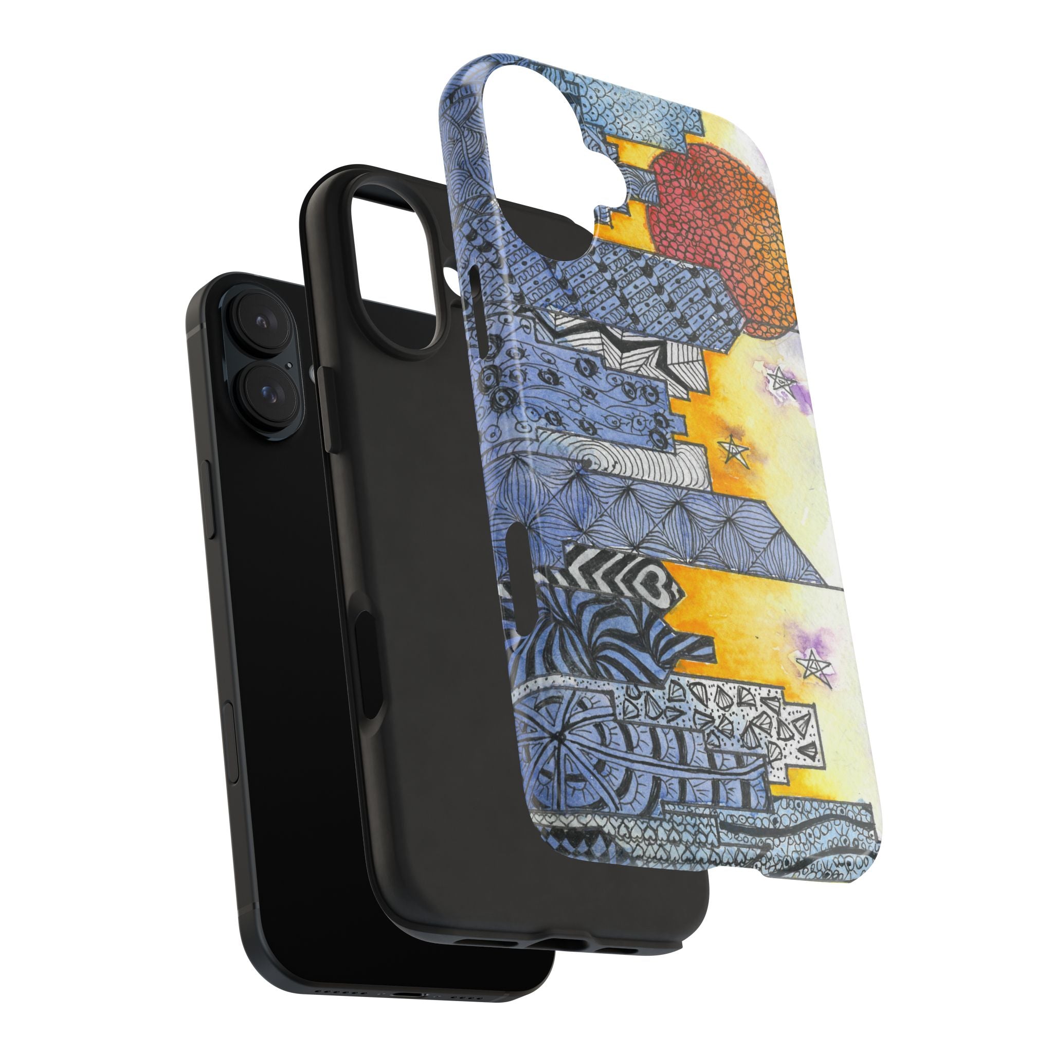 Tough Phone Case - All iPhones and Samsung Galaxys - Exciting Abstract Design #5 In The Shadows