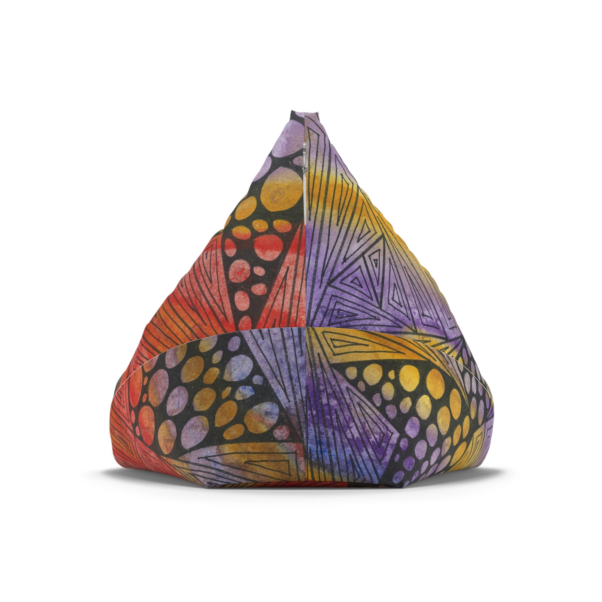 Bean Bag Chair Covers For Indoor & Outdoor - 2 Sizes - Exciting Abstract Design #82 Fighting Delusions
