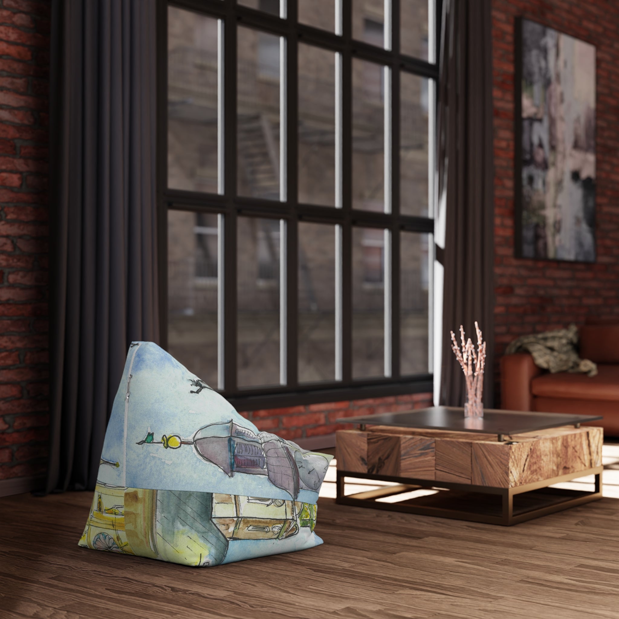 Bean Bag Chair Covers For Indoor & Outdoor - 2 Sizes - Exciting Abstract Design #95 Beautiful Novi Sad - Serbia