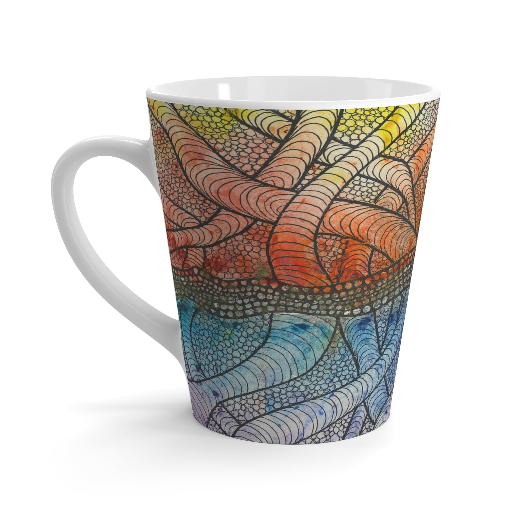 Coffee Mugs and Cups. Colourful Abstract Designs. Perfect for Home, Office or Special Gift #72 After The End