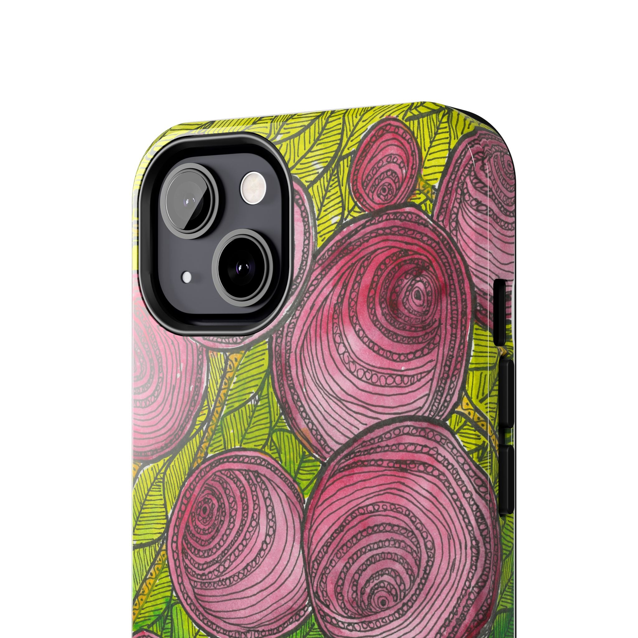 Tough Phone Case - All iPhones and Samsung Galaxys - Exciting Abstract Design #9 Spaced Blossoms