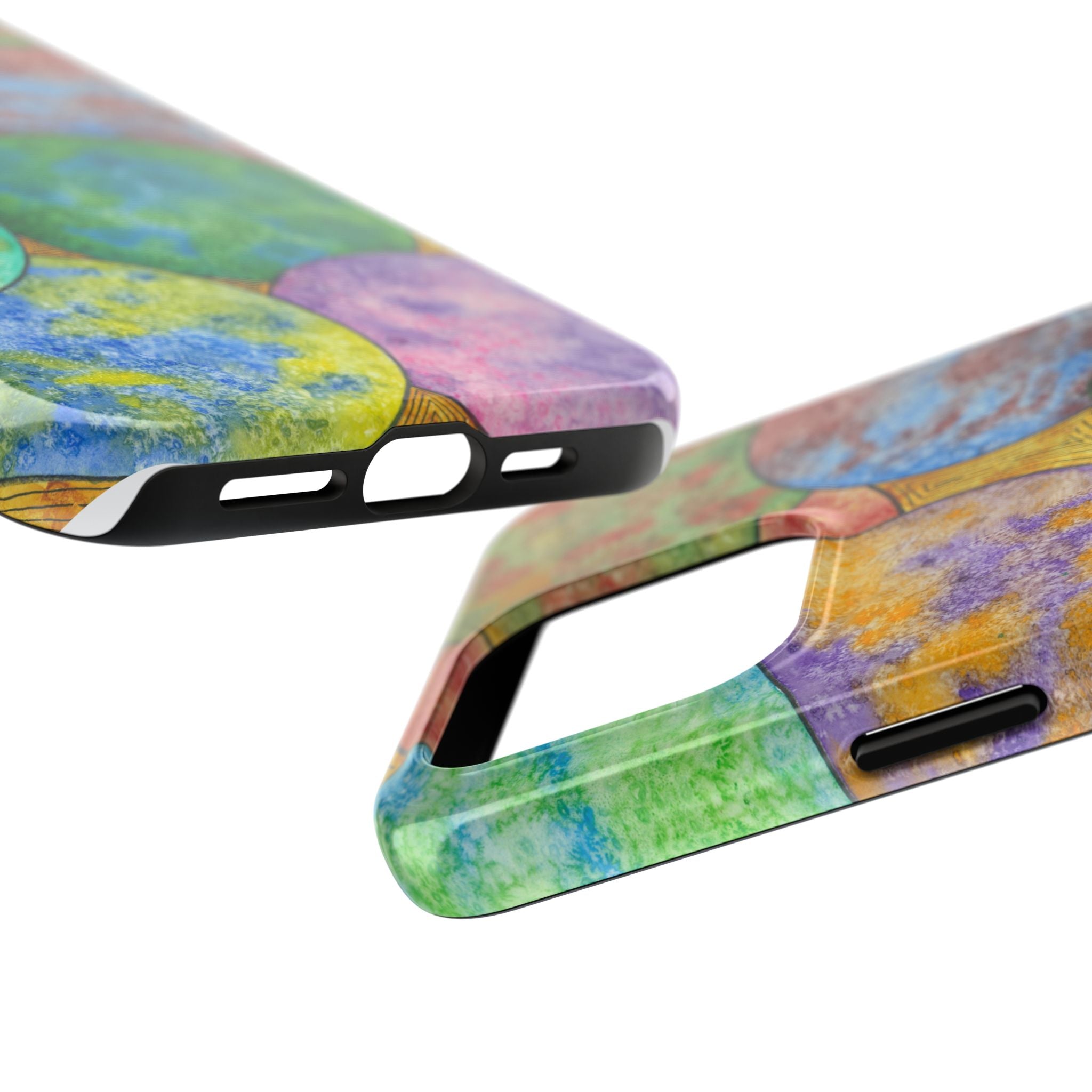 Tough Phone Case - All iPhones and Samsung Galaxys - Exciting Abstract Design #61 Worlds Apart