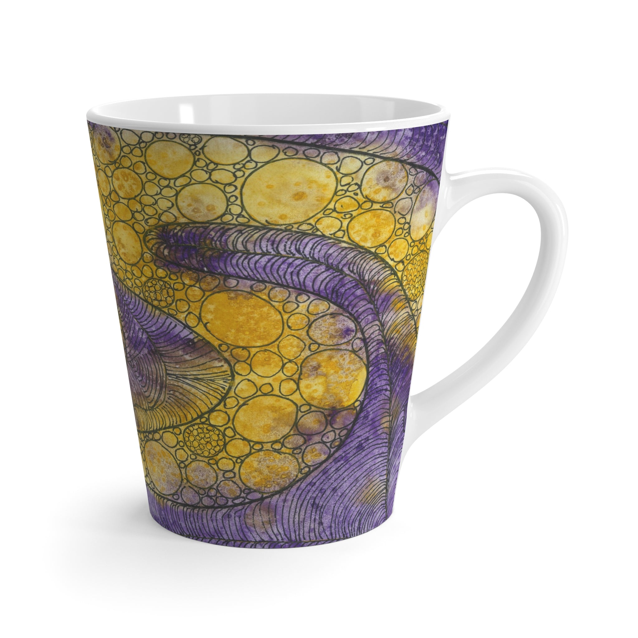 Coffee Mugs and Cups. Colourful Abstract Designs. Perfect for Home, Office or Special Gift #64 Is Now A Good Time