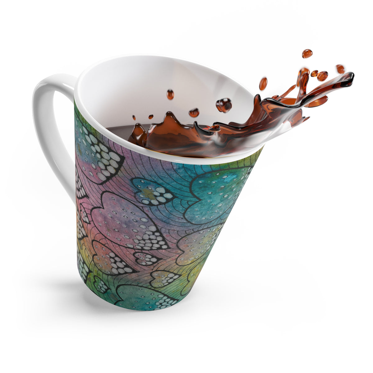 Coffee Mugs and Cups. Colourful Abstract Designs. Perfect for Home, Office or Special Gift #97 Whats Love Got To Do With It