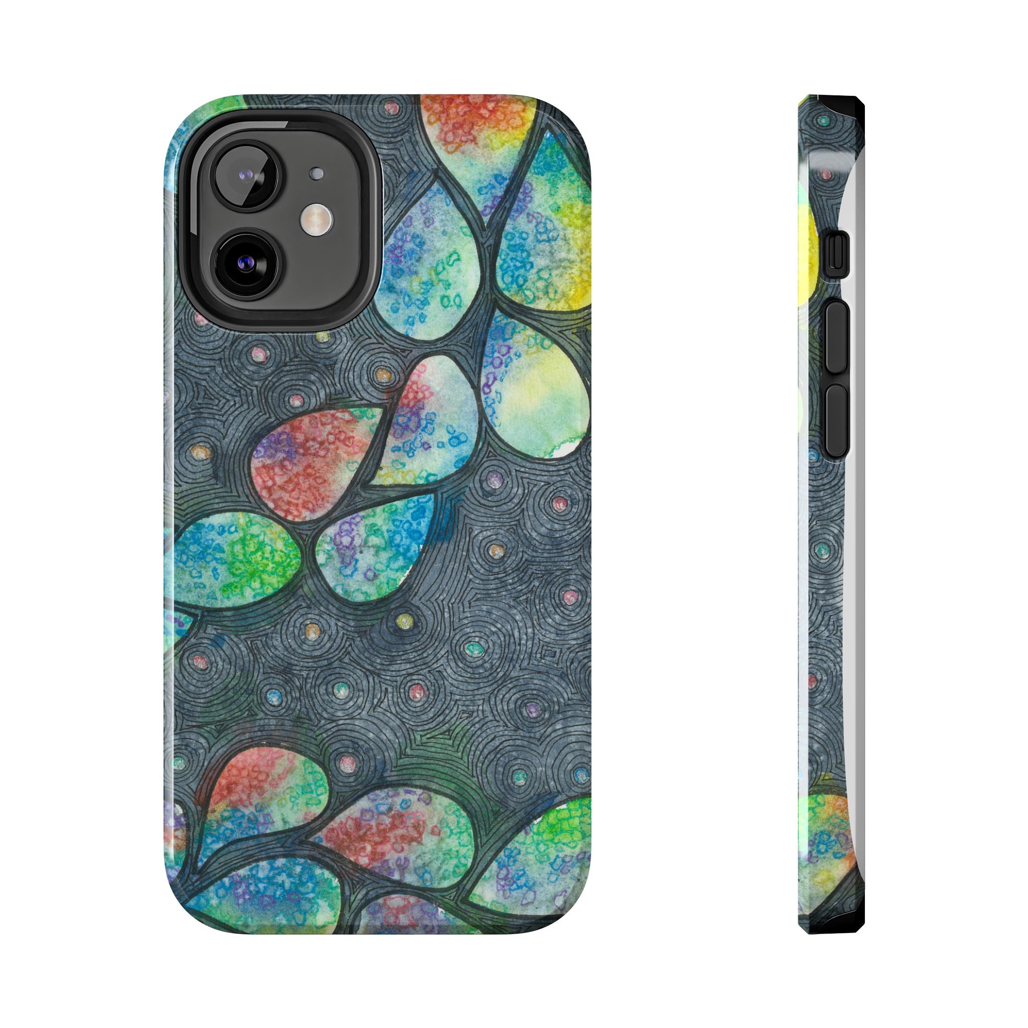 Tough Phone Case - All iPhones and Samsung Galaxys - Exciting Abstract Design #30 Give Us A Minute