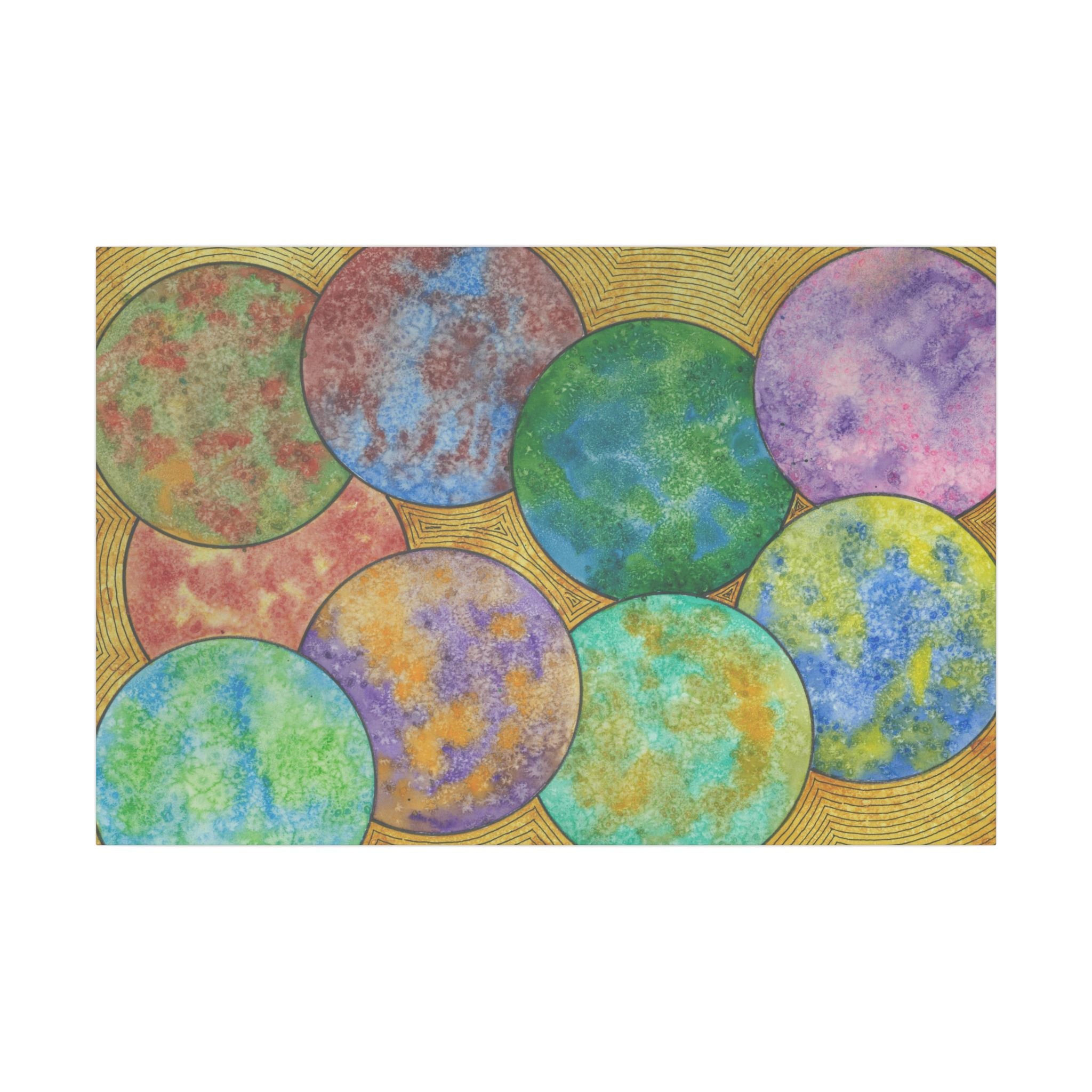 Large Colourful Wall Art, Canvas Prints, For Office, Bedroom or Living Room, or Special Gift #61 Worlds Apart
