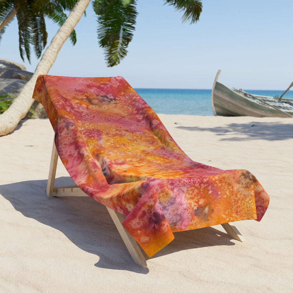 Colourful Abstract Beach Towels, Cotton Loop backing for Durability, 2 Sizes.  For Family and friends or a Special Gift #54 Heaven Can Wait