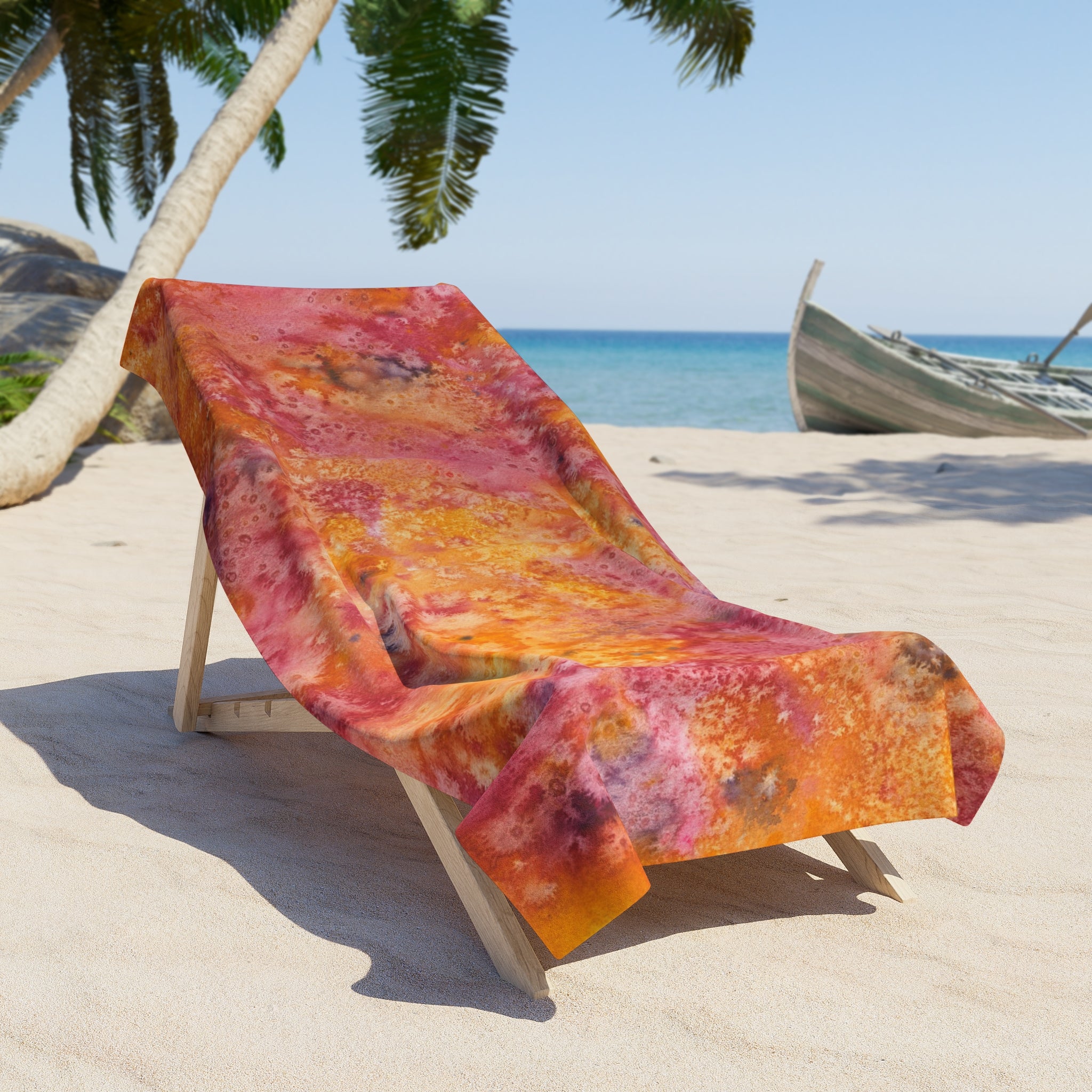 Colourful Abstract Beach Towels, Cotton Loop backing for Durability, 2 Sizes.  For Family and friends or a Special Gift #54 Heaven Can Wait