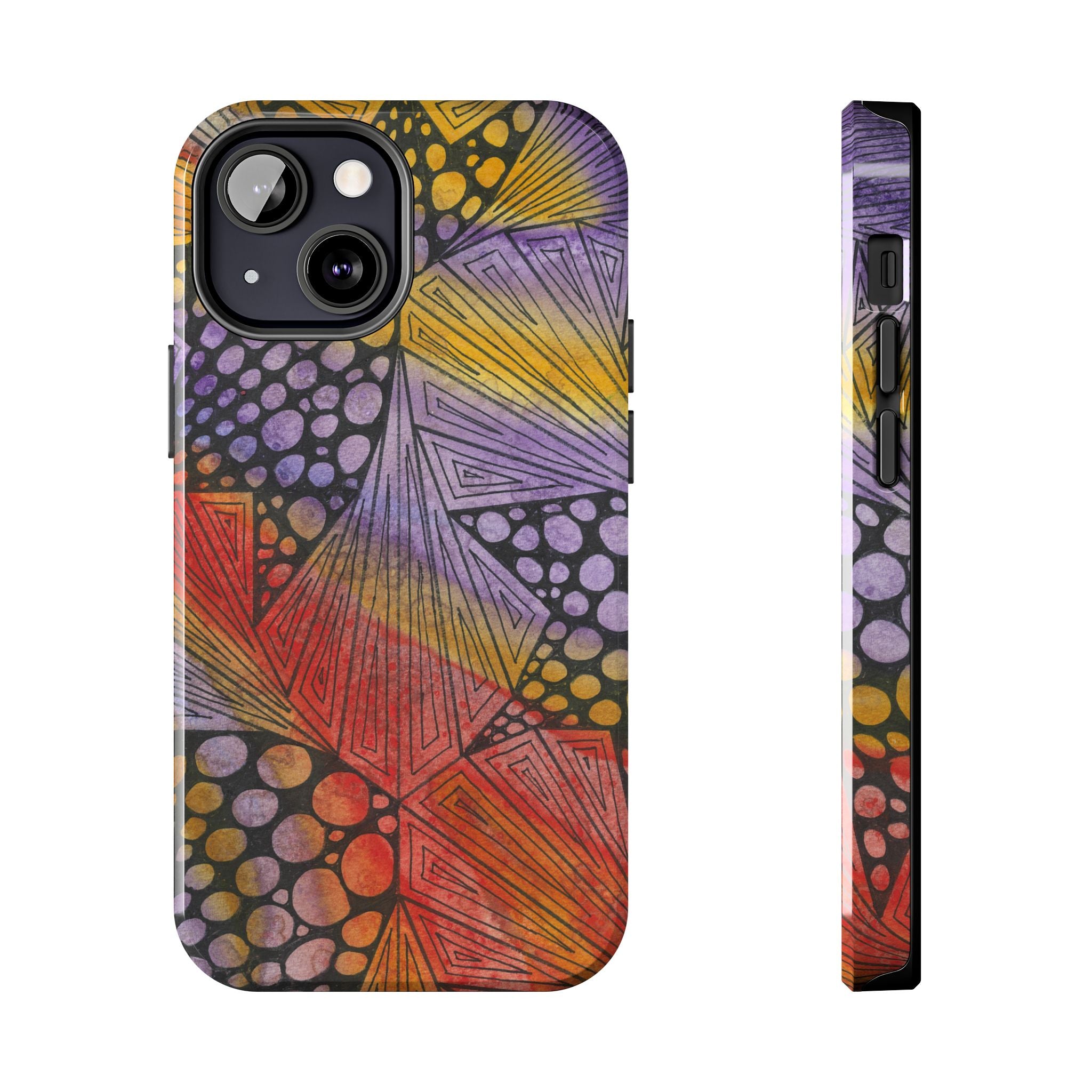 Tough Phone Case - All iPhones and Samsung Galaxys - Exciting Abstract Design #82 Fighting Delusions