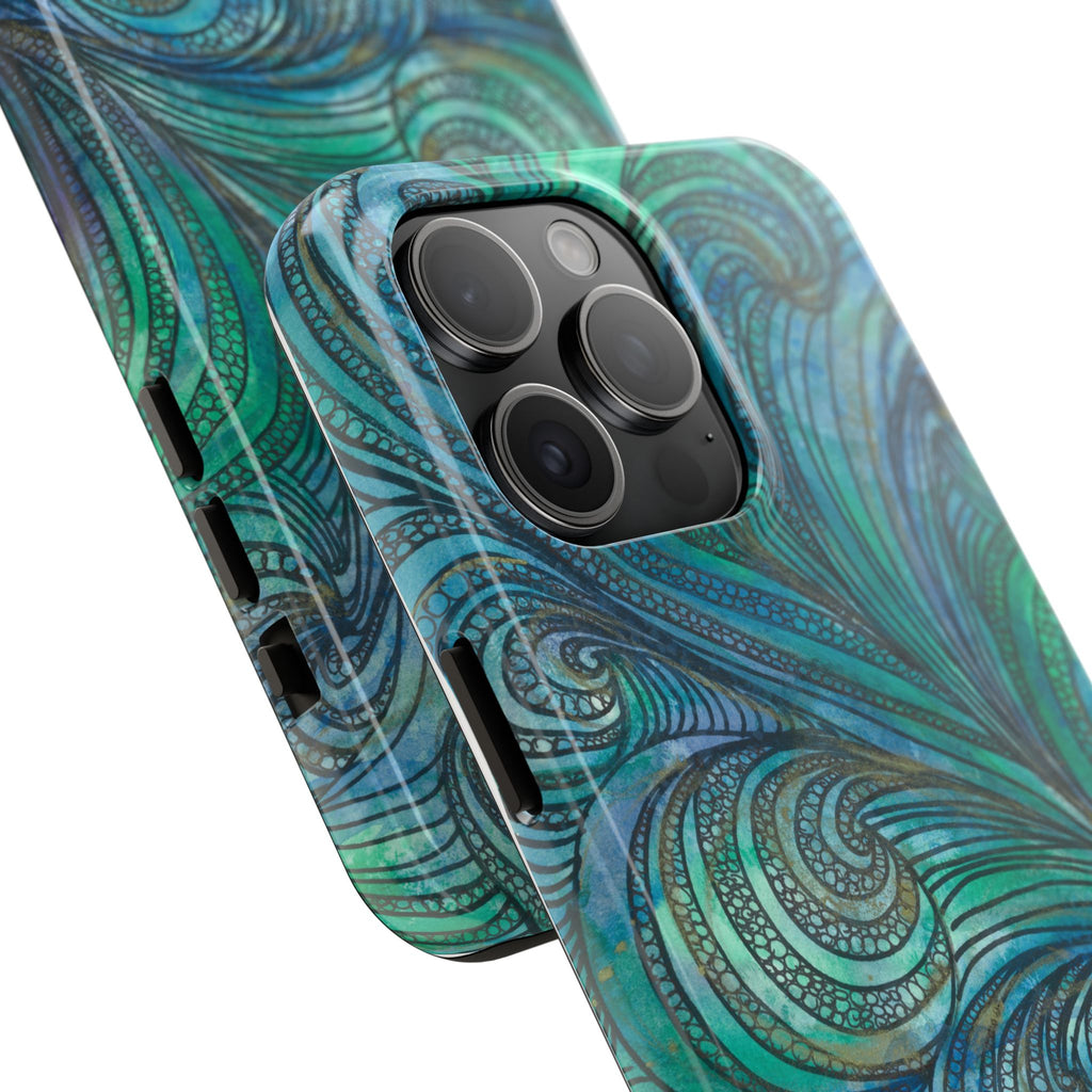 Tough Phone Case - All iPhones and Samsung Galaxys - Exciting Abstract Design #71 Call Of The Sea