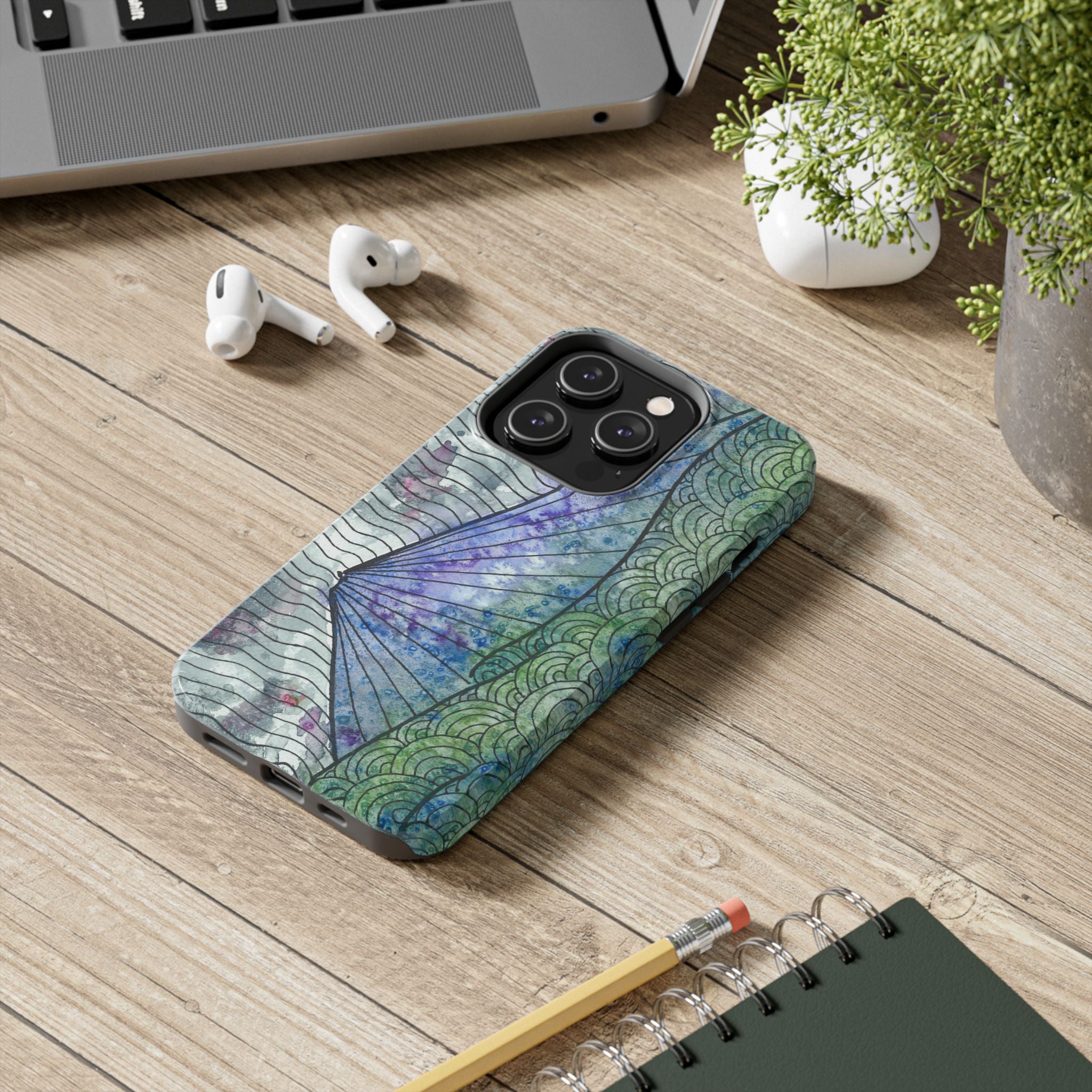 Tough Phone Case - All iPhones and Samsung Galaxys - Exciting Abstract Design #90 Rtanj Pyramid - Serbia