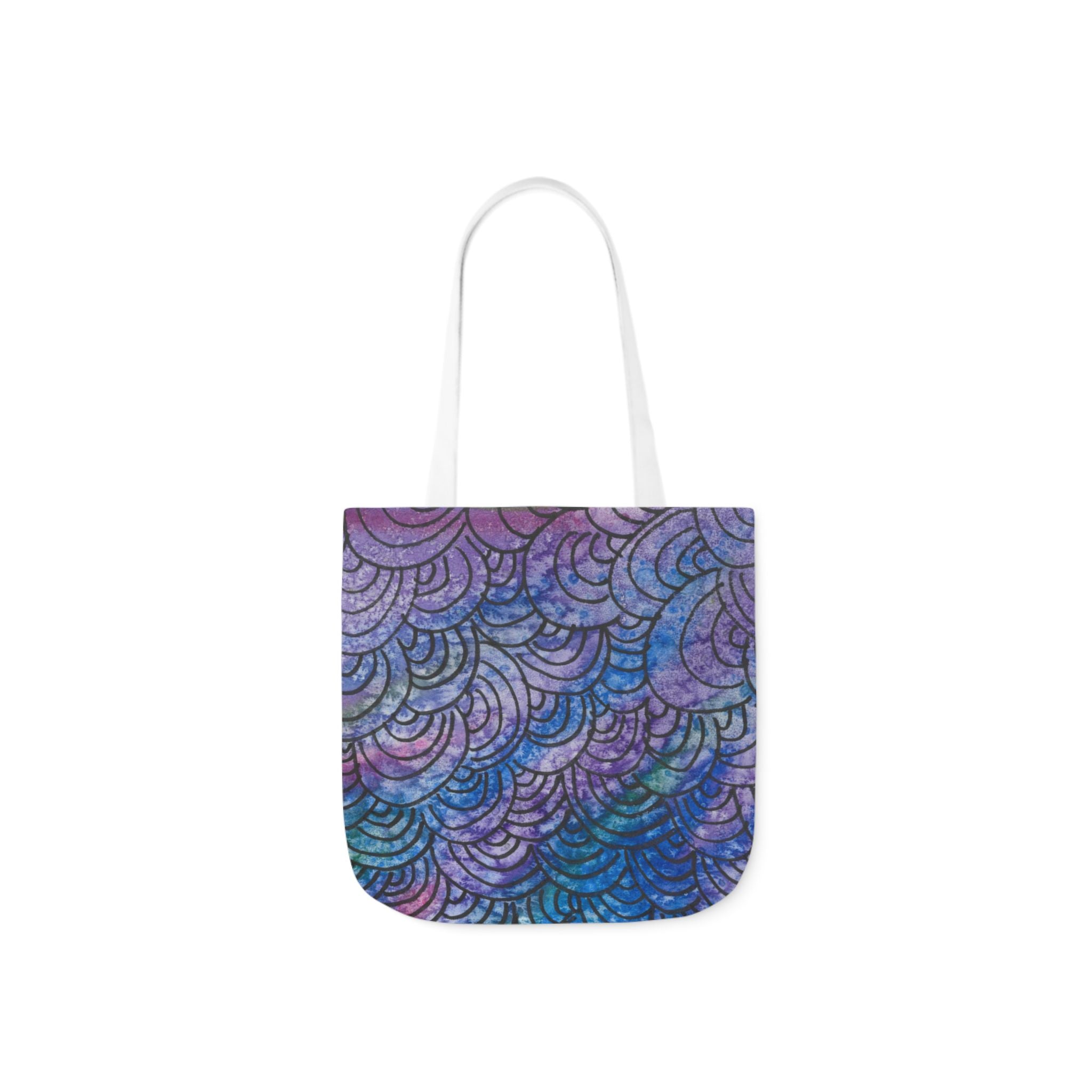 Canvas Tote Bags, Colourful Abstract Designs, 5-Color Straps, 3 Sizes.  For Family and friends or a Special Gift #84 Ah The Past