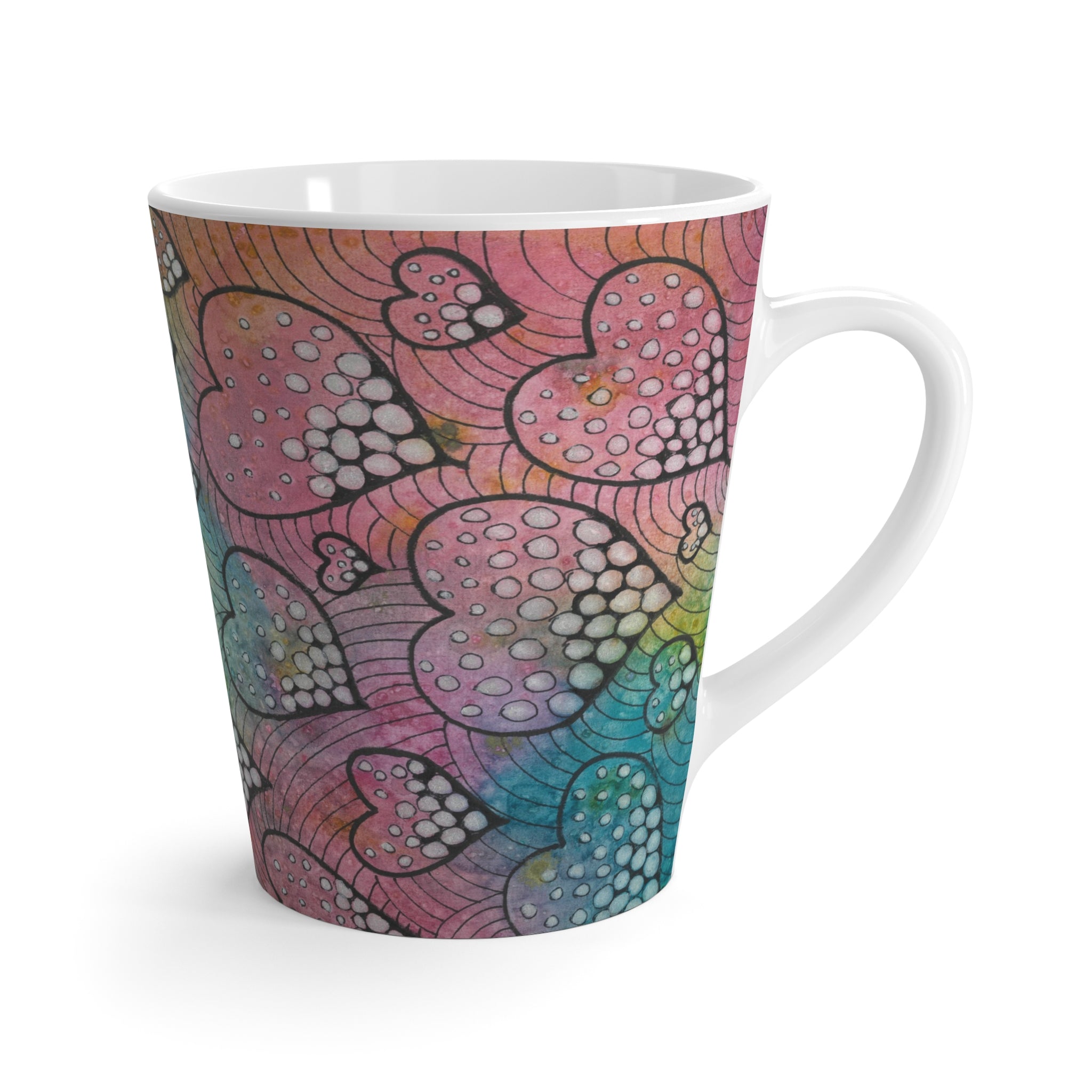 Coffee Mugs and Cups. Colourful Abstract Designs. Perfect for Home, Office or Special Gift #97 Whats Love Got To Do With It