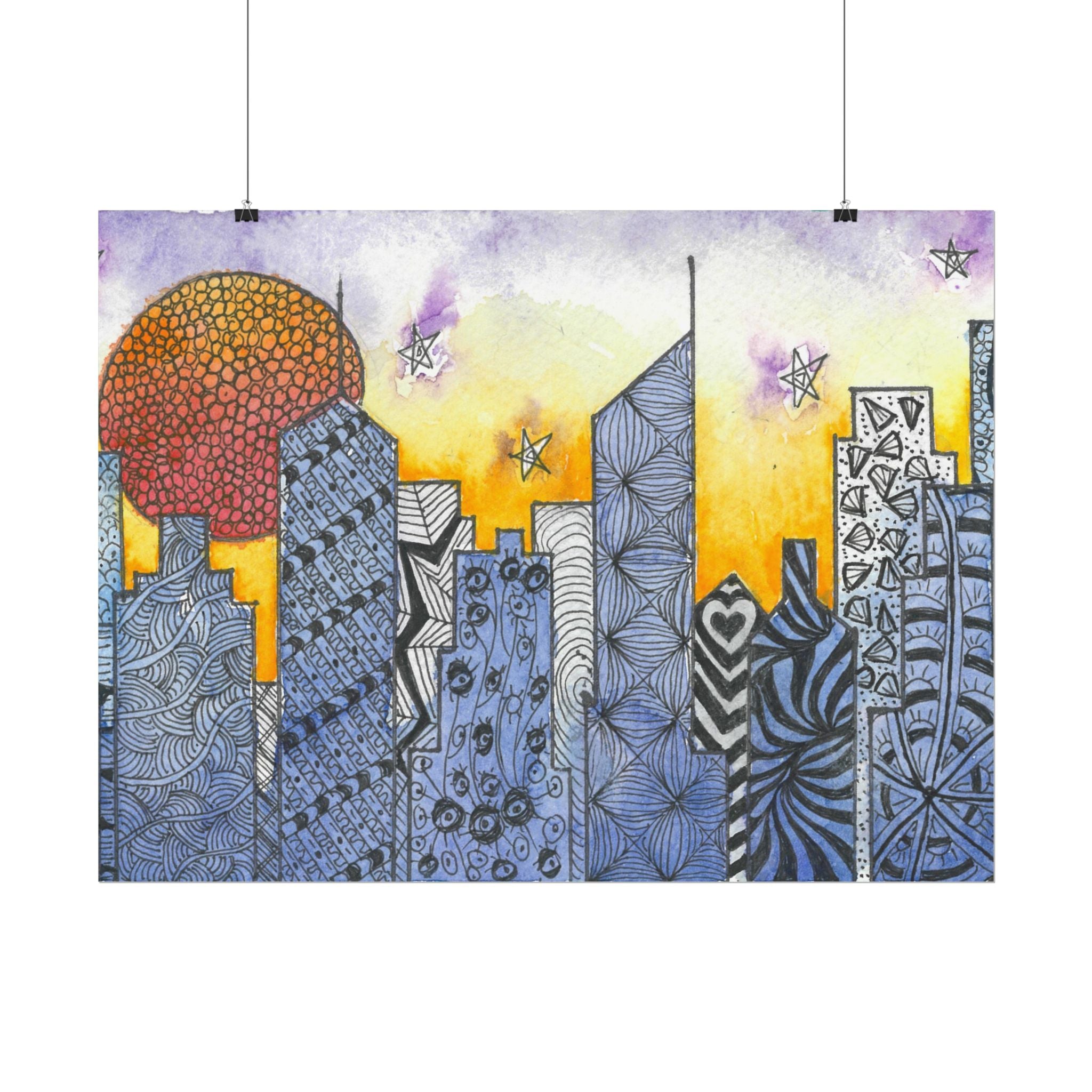 Large Colourful Wall Art, Posters & Prints, For Office, Bedroom or Living Room, or Special Gift #5 In The Shadows