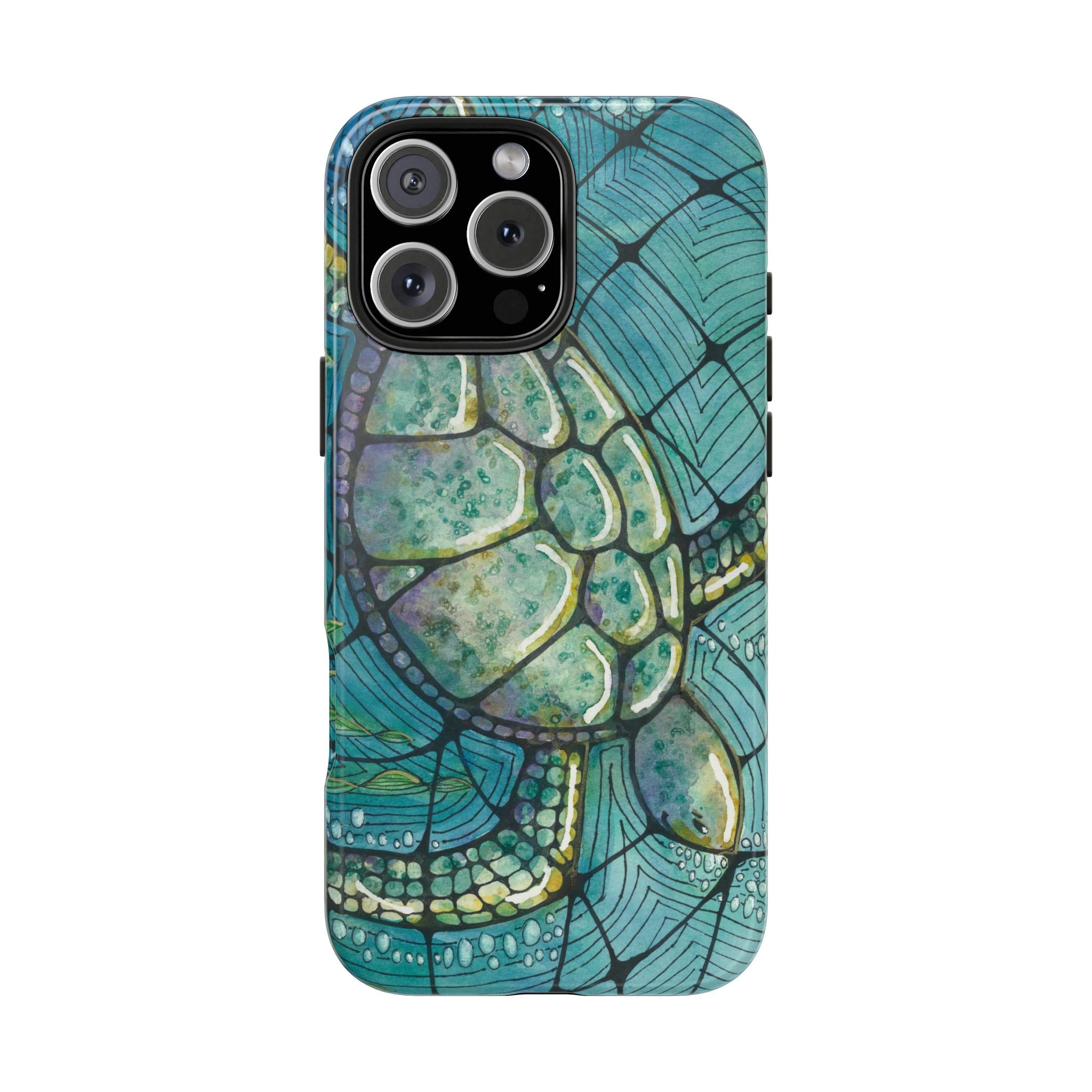 Tough Phone Case - All iPhones and Samsung Galaxys - Exciting Abstract Design #73 Turtling Along