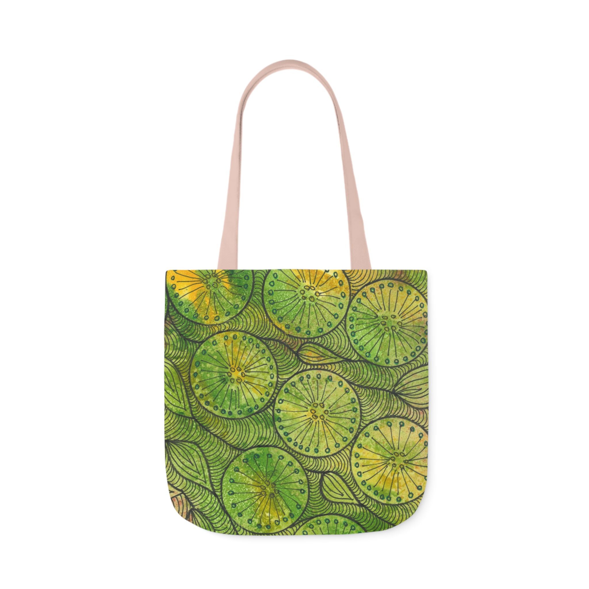 Canvas Tote Bags, Colourful Abstract Designs, 5-Color Straps, 3 Sizes.  For Family and friends or a Special Gift #63 Margarita Mondays