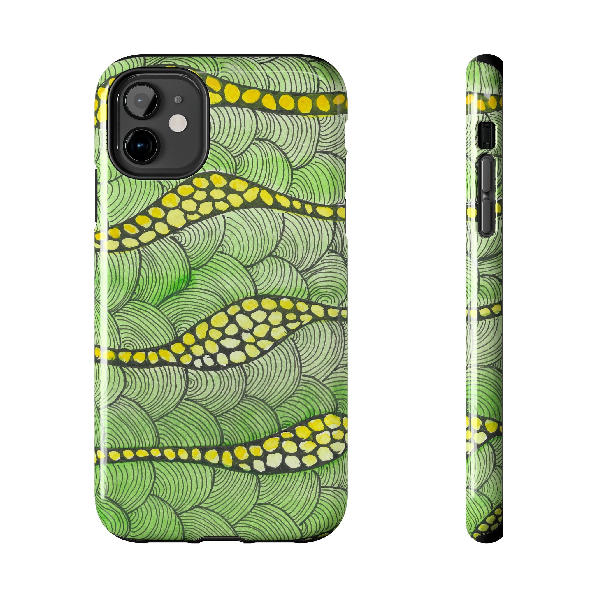 Tough Phone Case - All iPhones and Samsung Galaxys - Exciting Abstract Design #13 Watcha Thinking