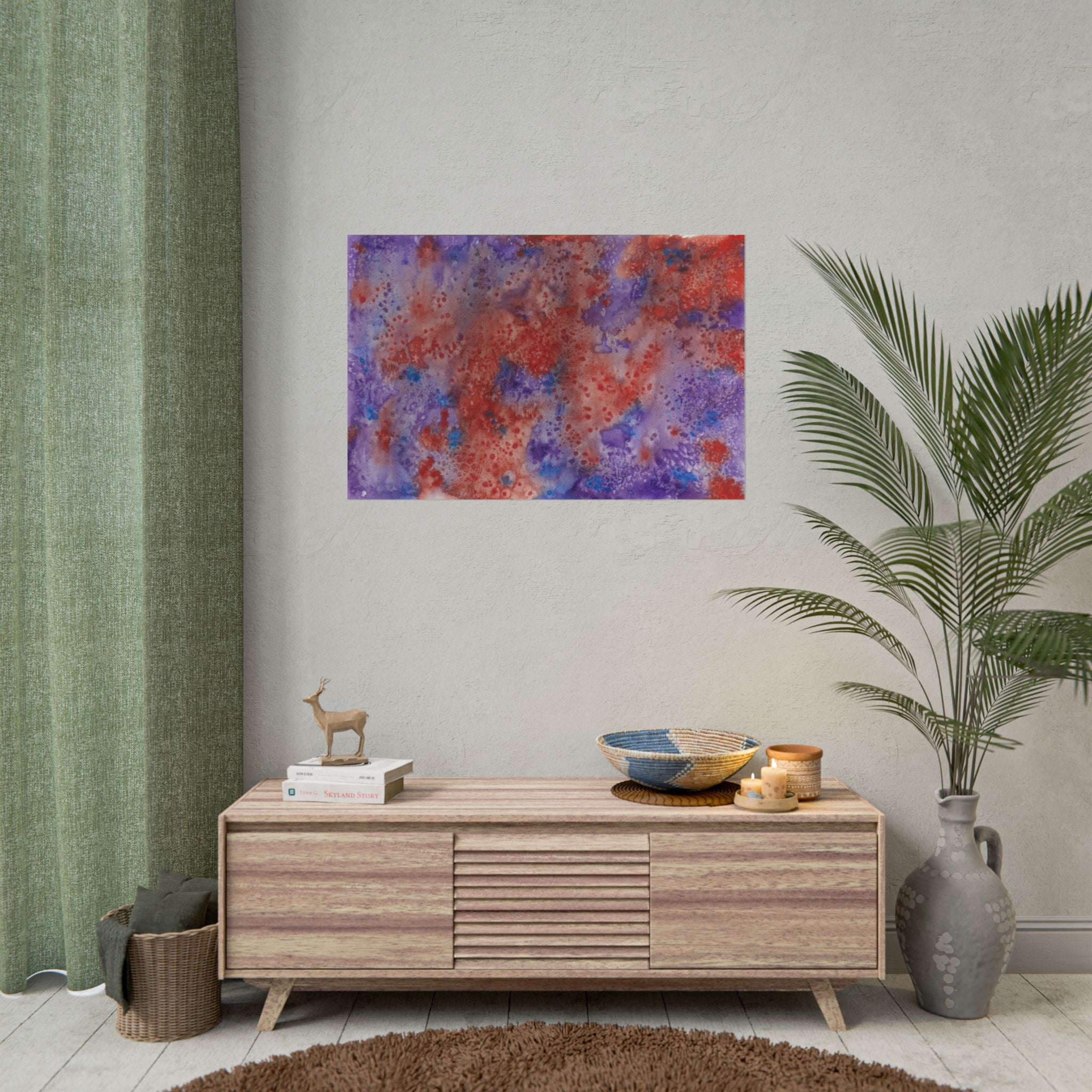 Large Colourful Wall Art, Posters & Prints, For Office, Bedroom or Living Room, or Special Gift #51 In The Beginning