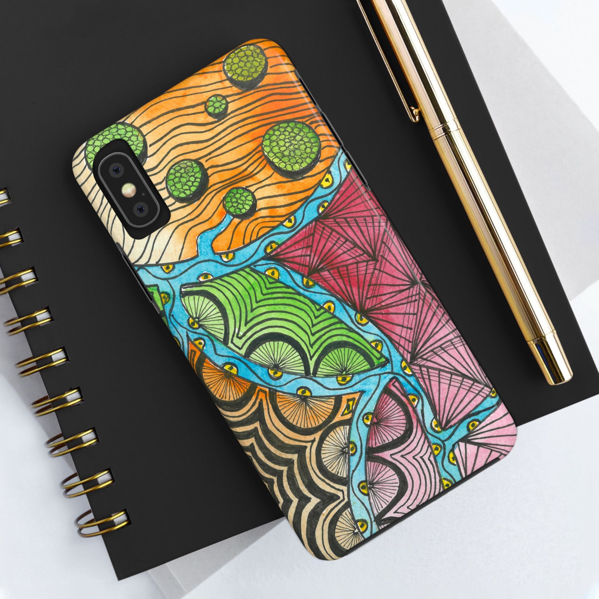 Tough Phone Case - All iPhones and Samsung Galaxys - Exciting Abstract Design #11 Today's The Day