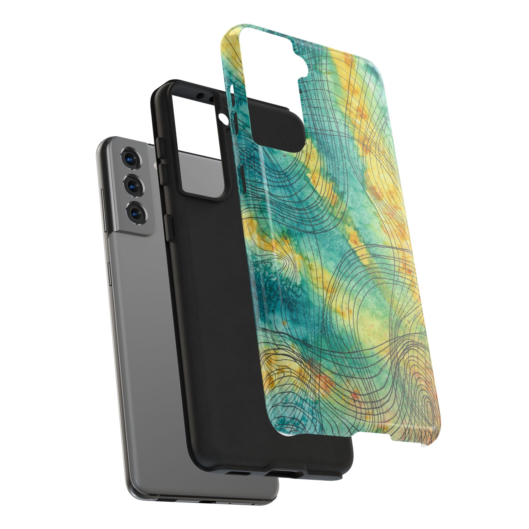 Tough Phone Case - All iPhones and Samsung Galaxys - Exciting Abstract Design #81 The Only Way Is Up