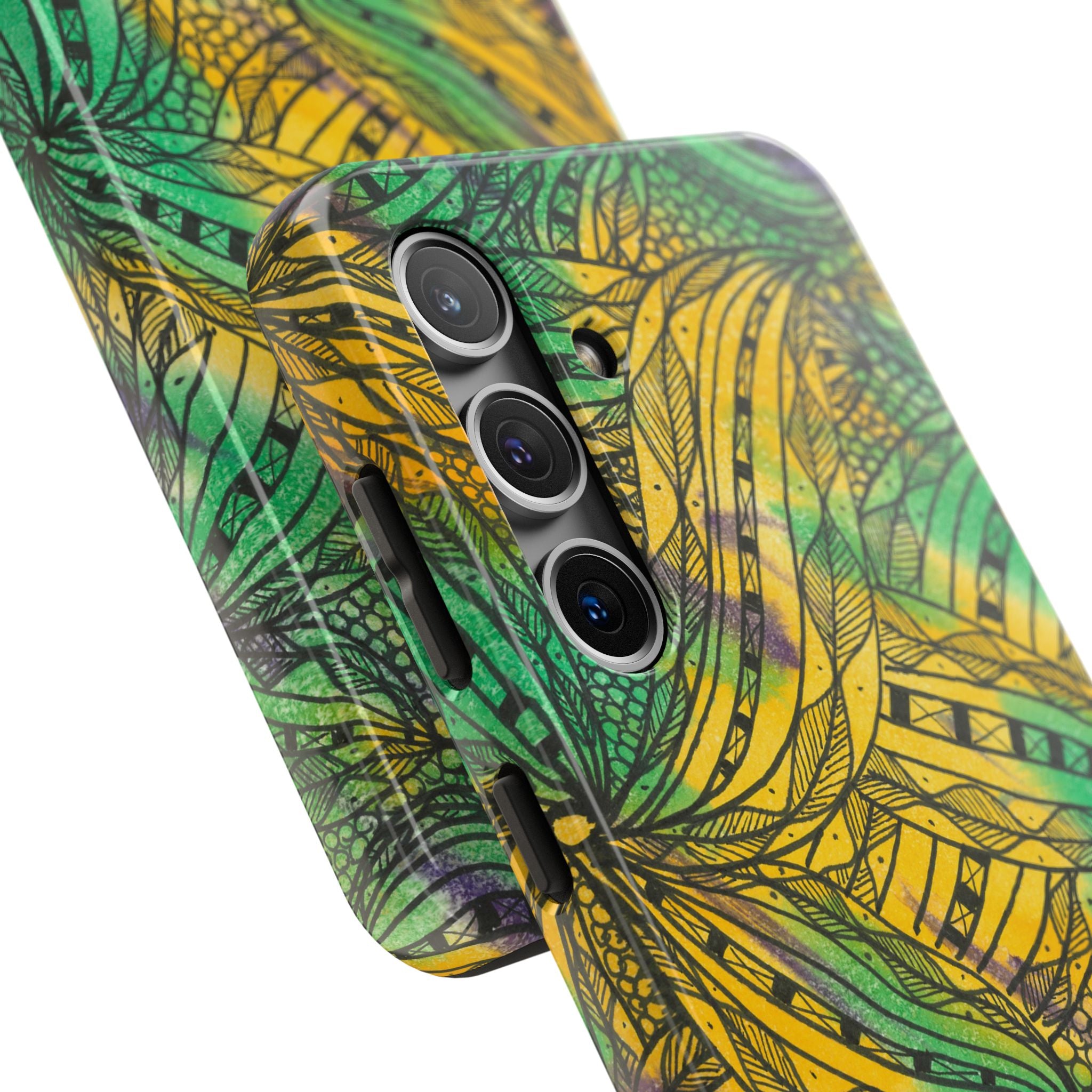 Tough Phone Case - All iPhones and Samsung Galaxys - Exciting Abstract Design #37 Shubbery!