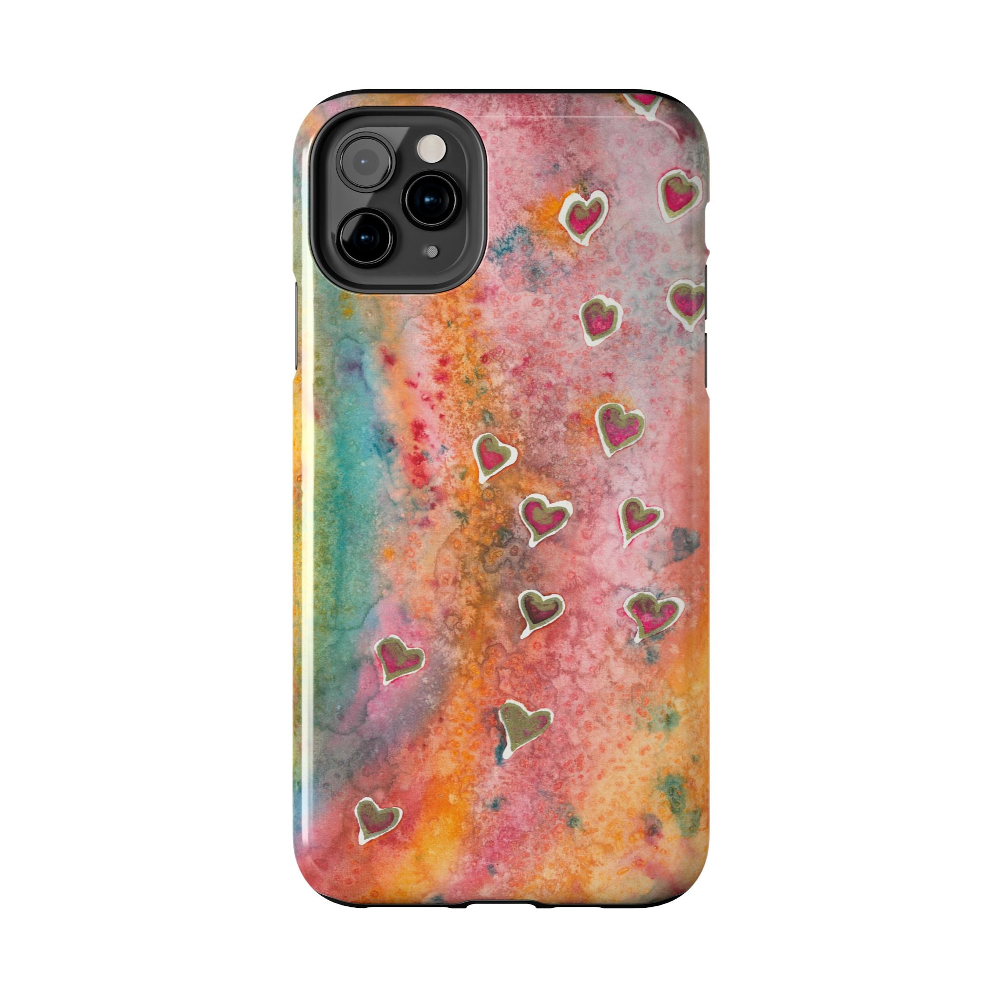 Tough Phone Case - All iPhones and Samsung Galaxys - Exciting Abstract Design #96 Love, Friendship, integrity