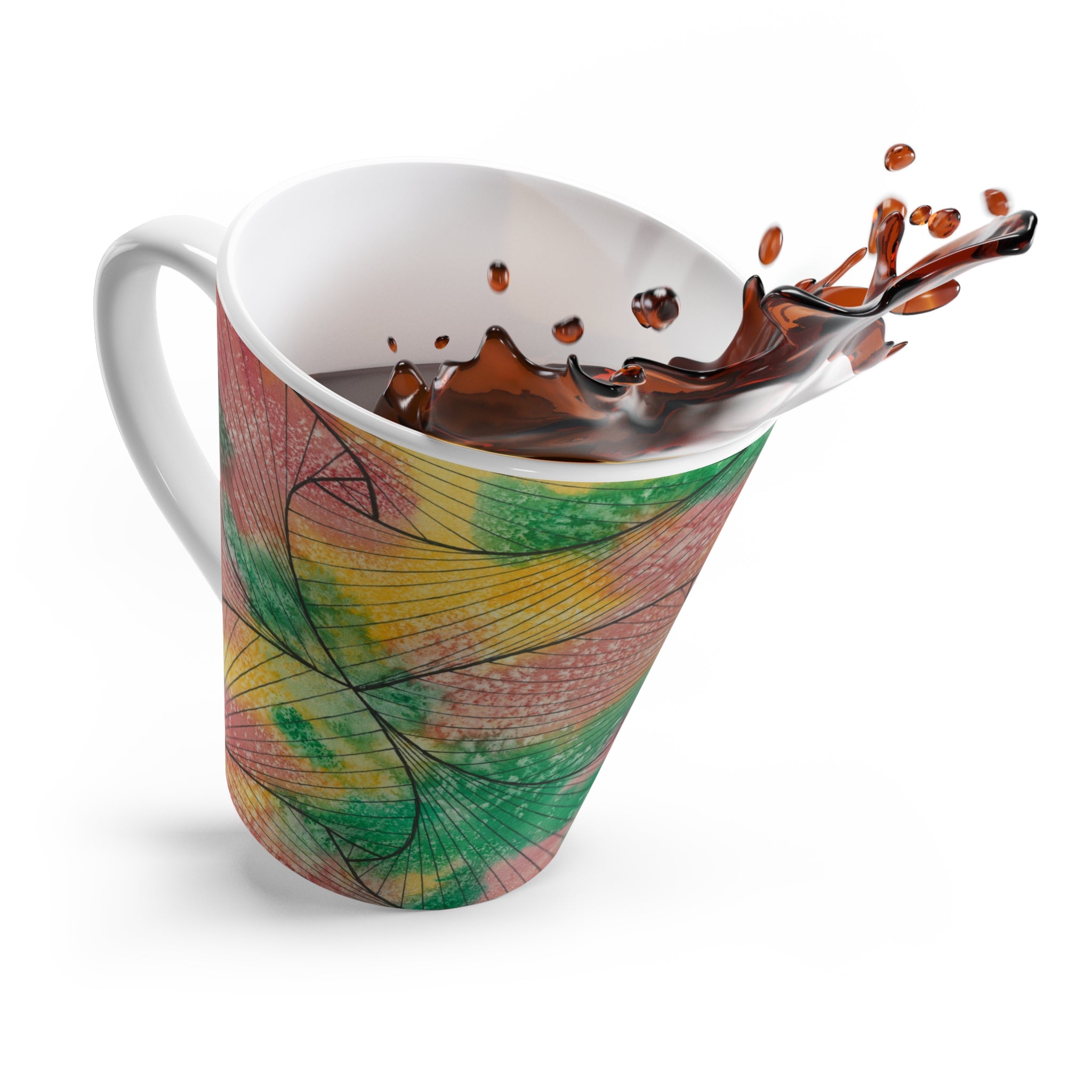 Coffee Mugs and Cups. Colourful Abstract Designs. Perfect for Home, Office or Special Gift #49 Health and Wellbeing