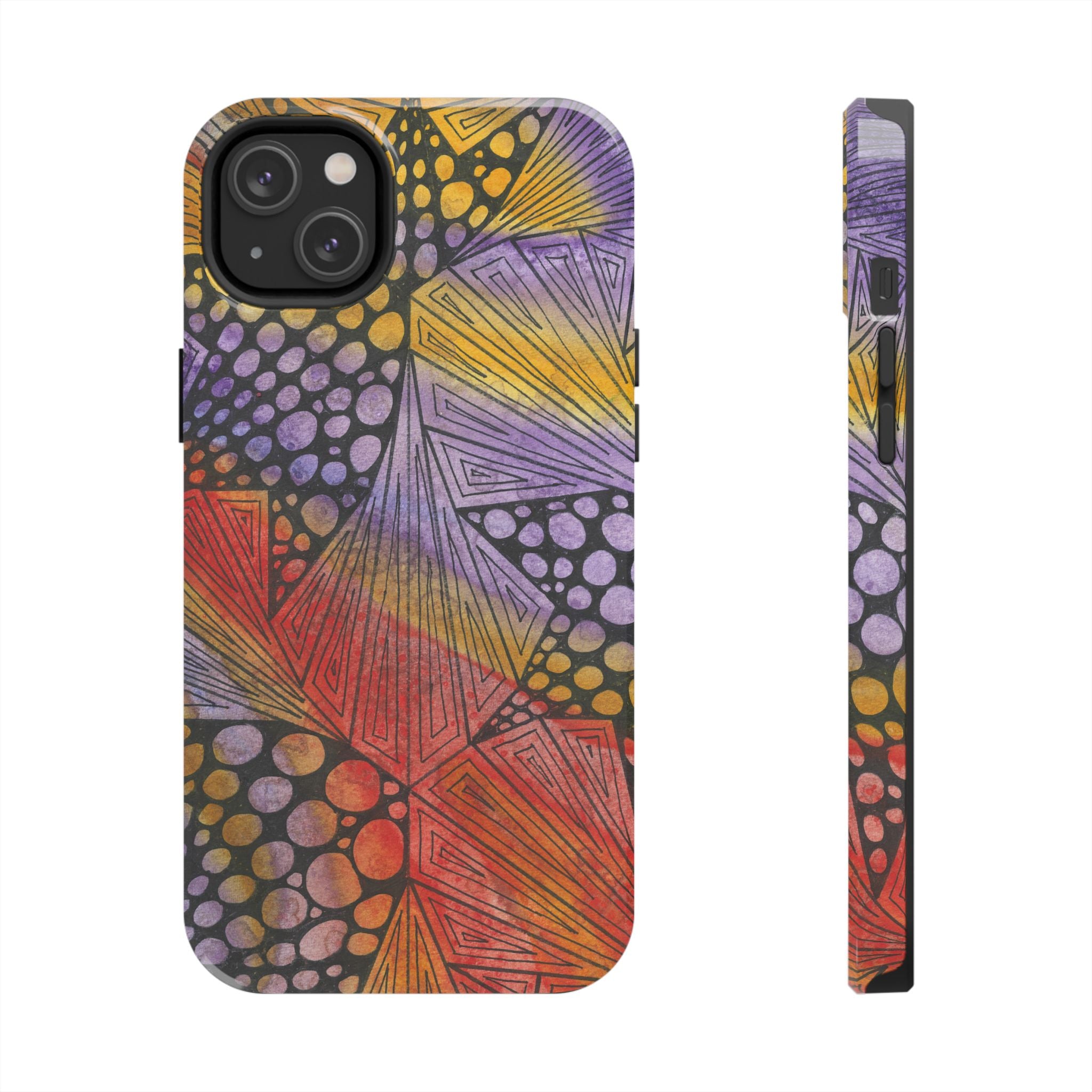 Tough Phone Case - All iPhones and Samsung Galaxys - Exciting Abstract Design #82 Fighting Delusions