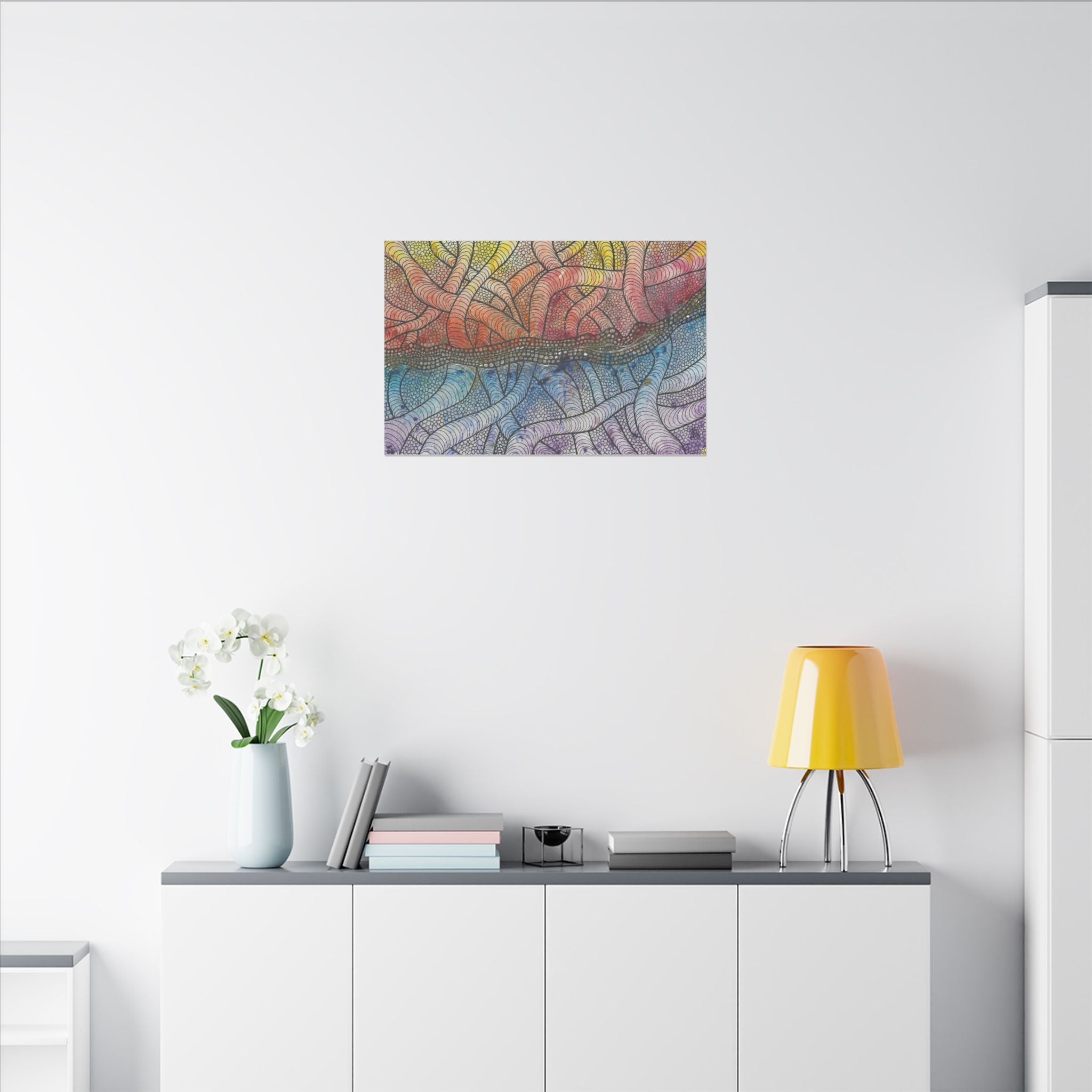 Large Colourful Wall Art, Canvas Prints, For Office, Bedroom or Living Room, or Special Gift #72 After The End