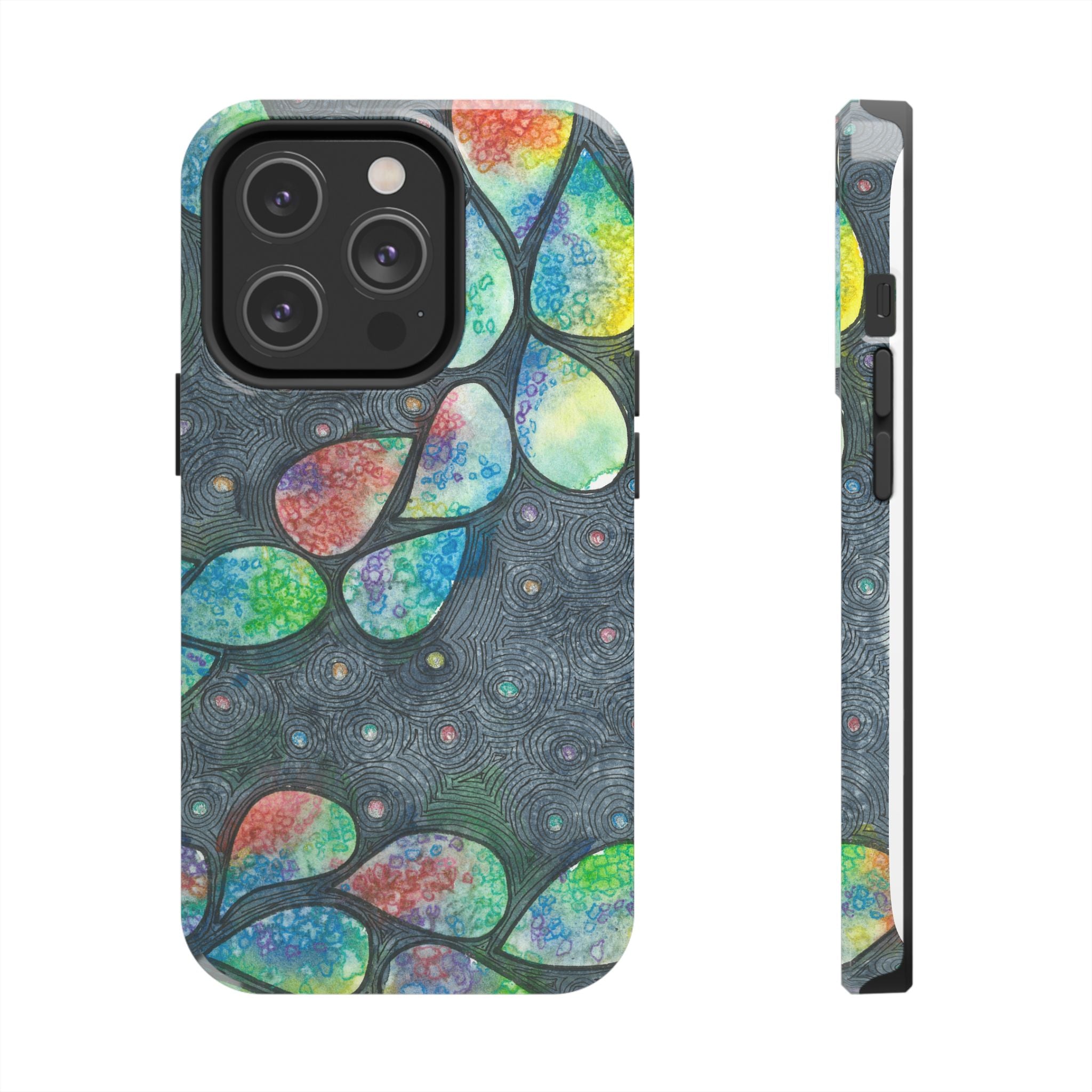 Tough Phone Case - All iPhones and Samsung Galaxys - Exciting Abstract Design #30 Give Us A Minute