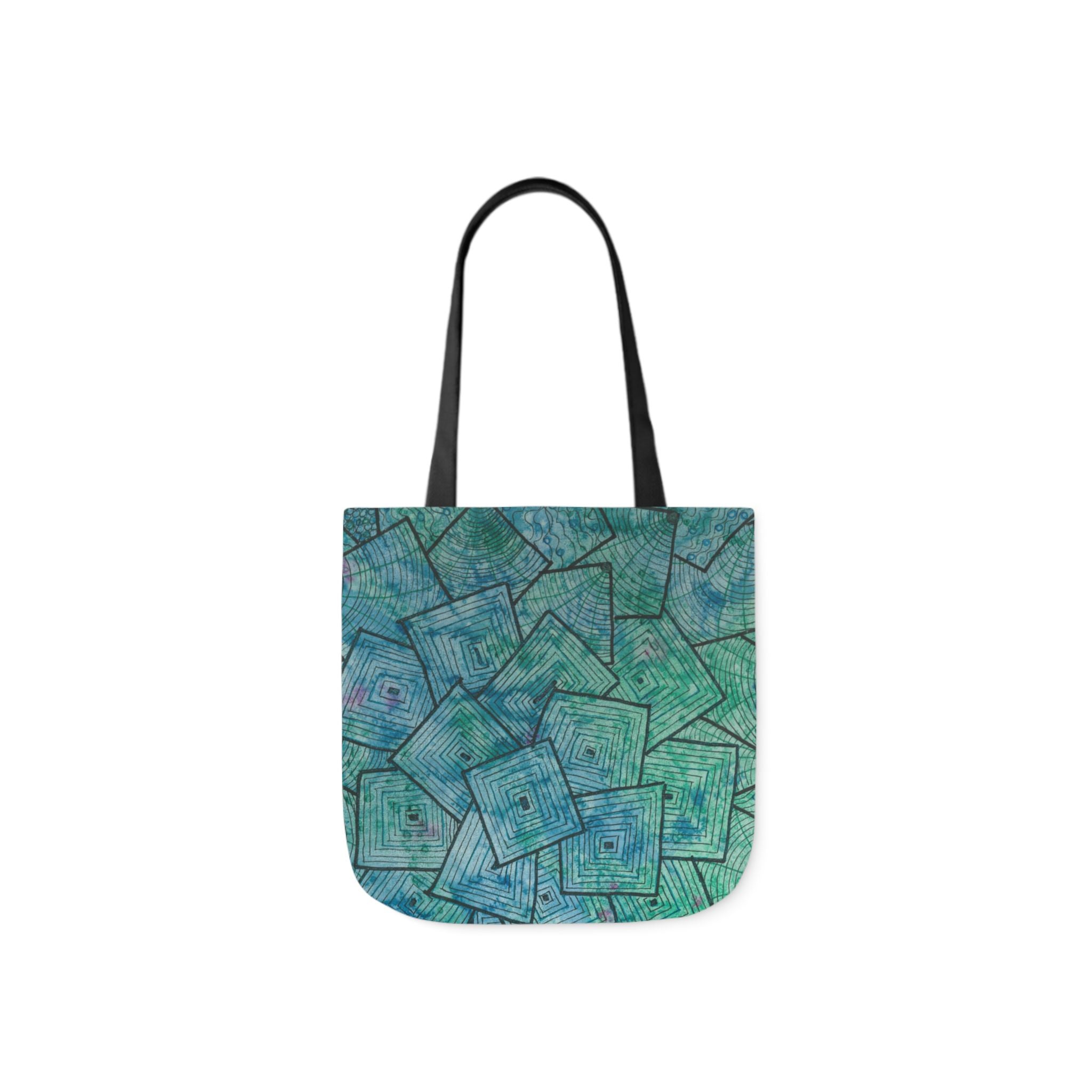 Canvas Tote Bags, Colourful Abstract Designs, 5-Color Straps, 3 Sizes.  For Family and friends or a Special Gift #65 And The AnswerIs