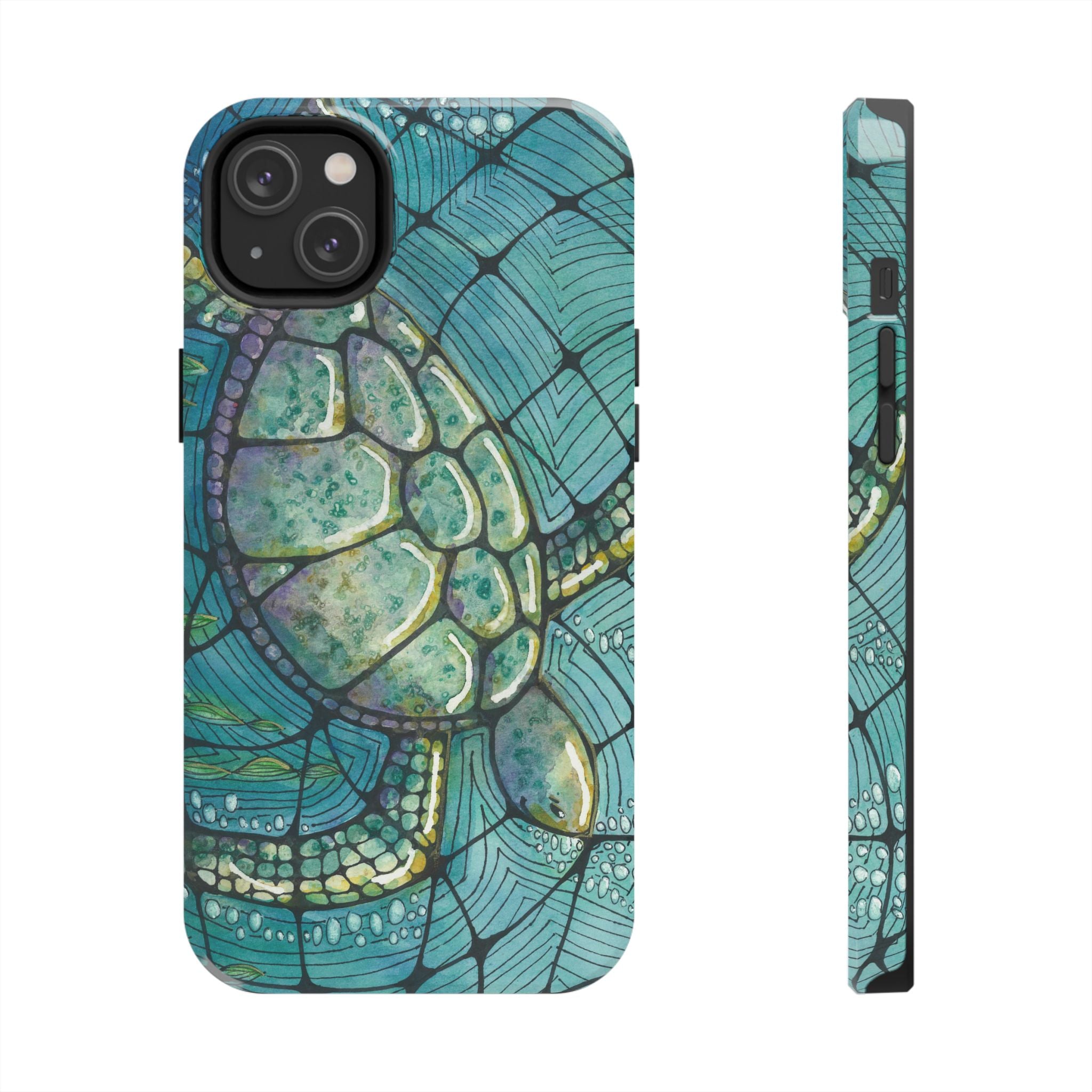 Tough Phone Case - All iPhones and Samsung Galaxys - Exciting Abstract Design #73 Turtling Along