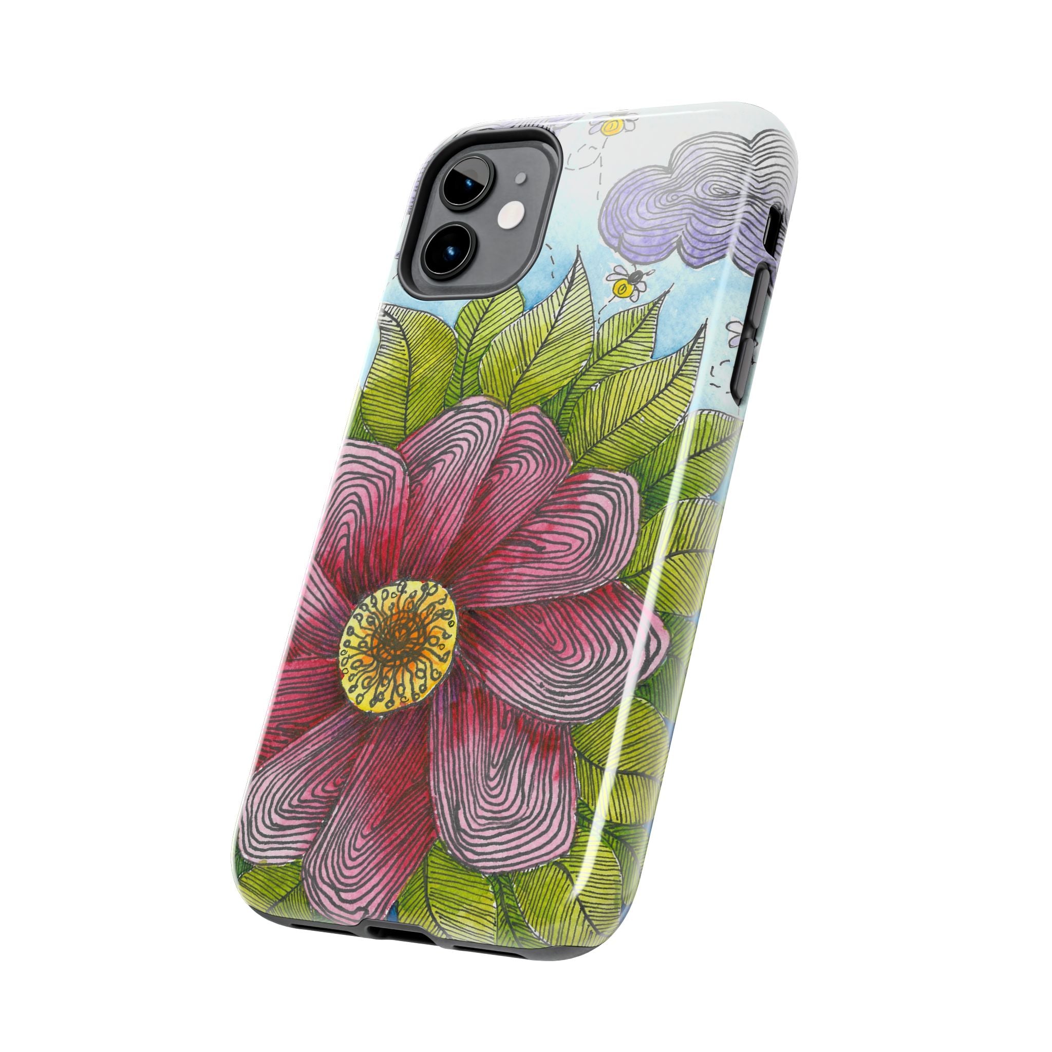 Tough Phone Case - All iPhones and Samsung Galaxys - Exciting Abstract Design  #4 Bloom'n