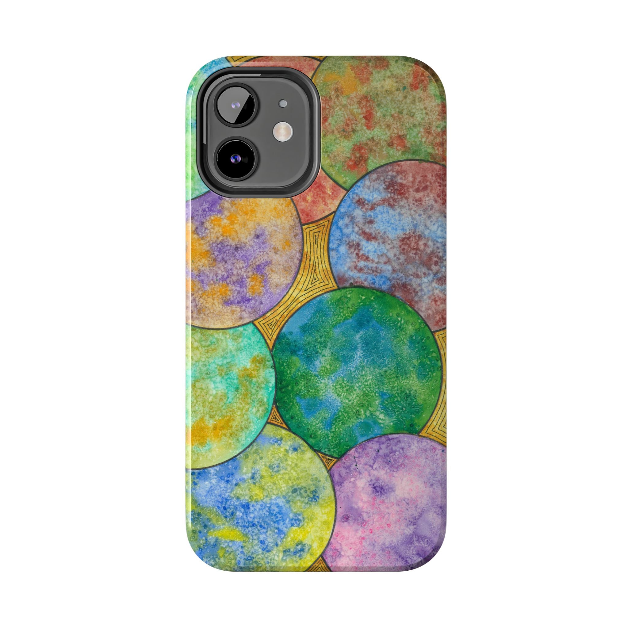 Tough Phone Case - All iPhones and Samsung Galaxys - Exciting Abstract Design #61 Worlds Apart