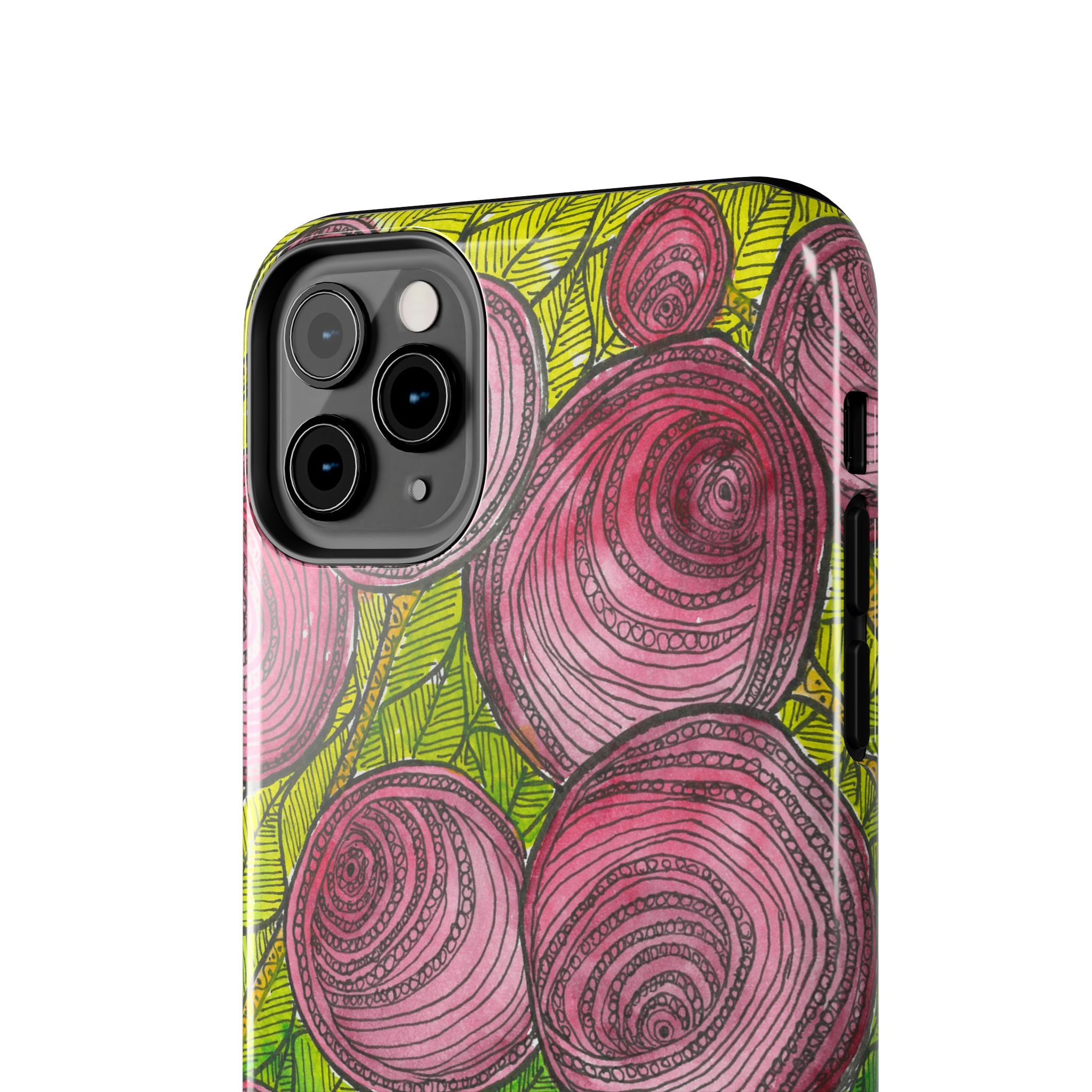 Tough Phone Case - All iPhones and Samsung Galaxys - Exciting Abstract Design #9 Spaced Blossoms