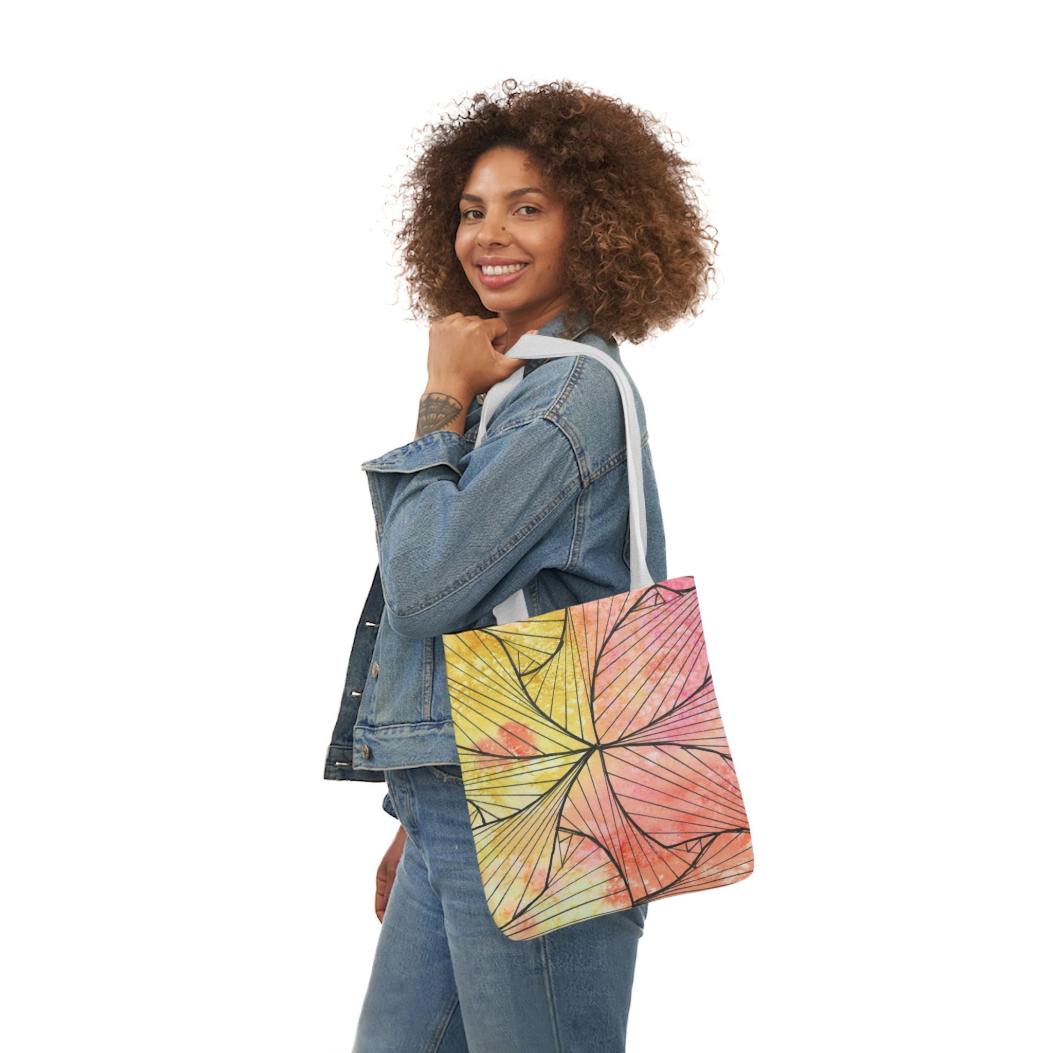 Canvas Tote Bags, Colourful Abstract Designs, 5-Color Straps, 3 Sizes.  For Family and friends or a Special Gift #39 Impossible They Said
