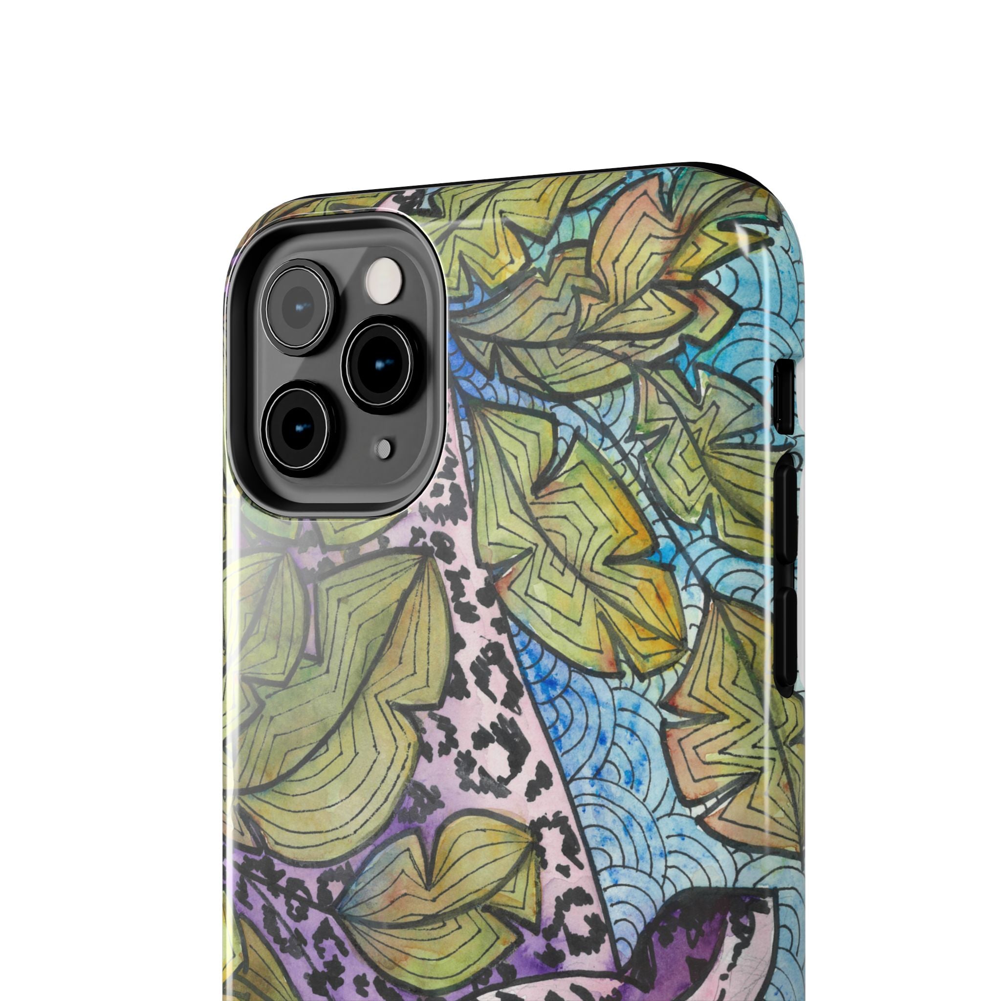 Tough Phone Case - All iPhones and Samsung Galaxys - Exciting Abstract Design #76 Purrfect Blend