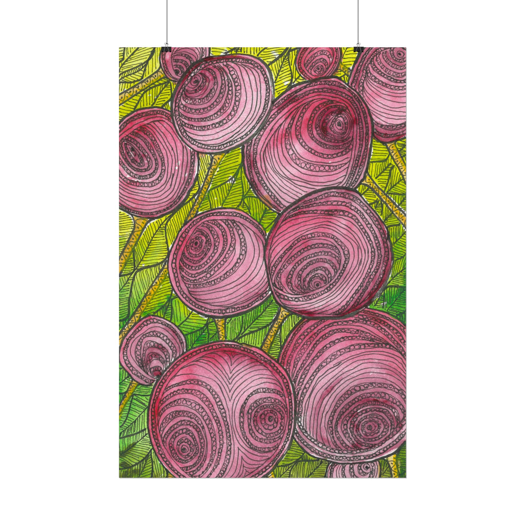 Large Colourful Wall Art, Posters & Prints, For Office, Bedroom or Living Room, or Special Gift #9 Spaced Blossoms