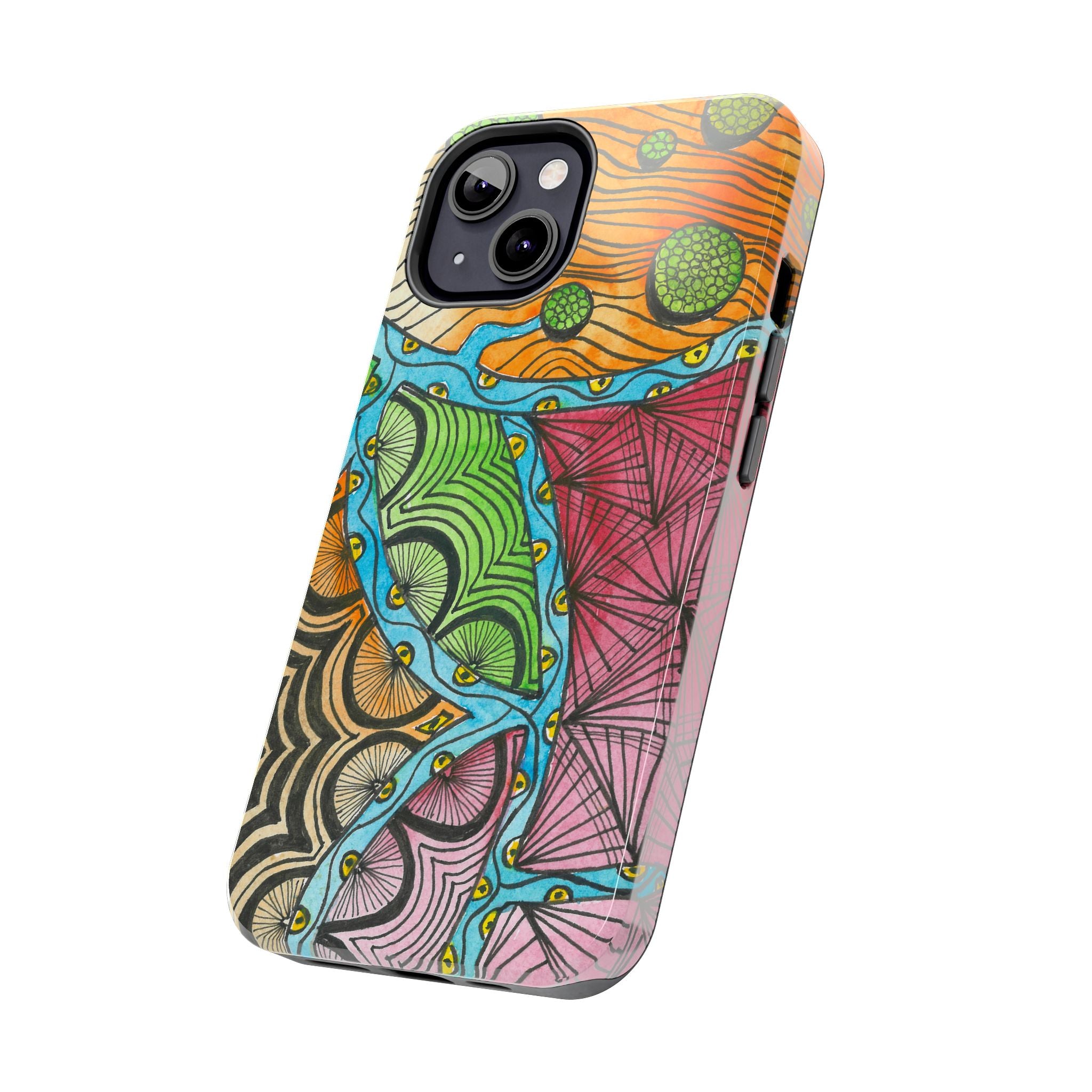 Tough Phone Case - All iPhones and Samsung Galaxys - Exciting Abstract Design #11 Today's The Day
