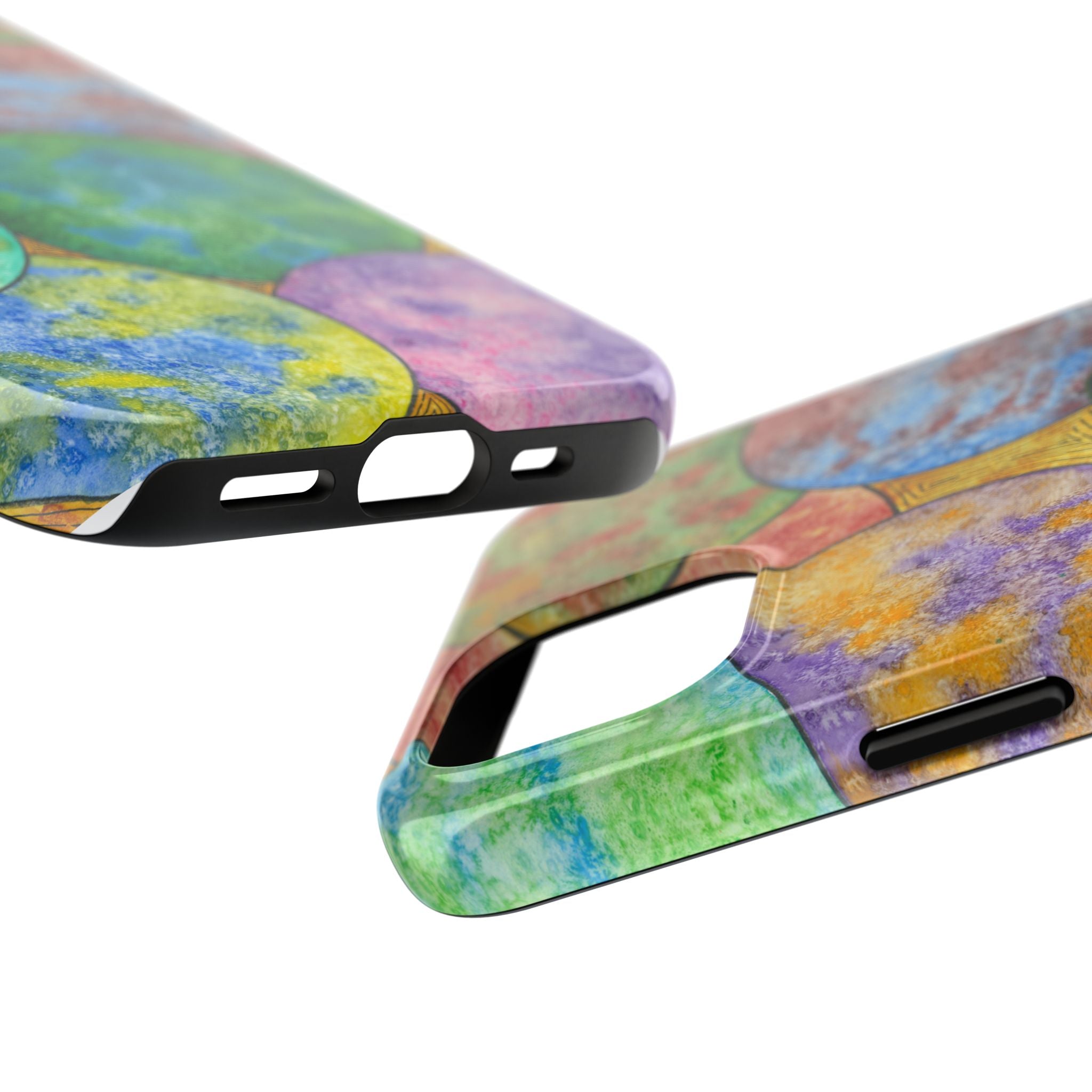 Tough Phone Case - All iPhones and Samsung Galaxys - Exciting Abstract Design #61 Worlds Apart