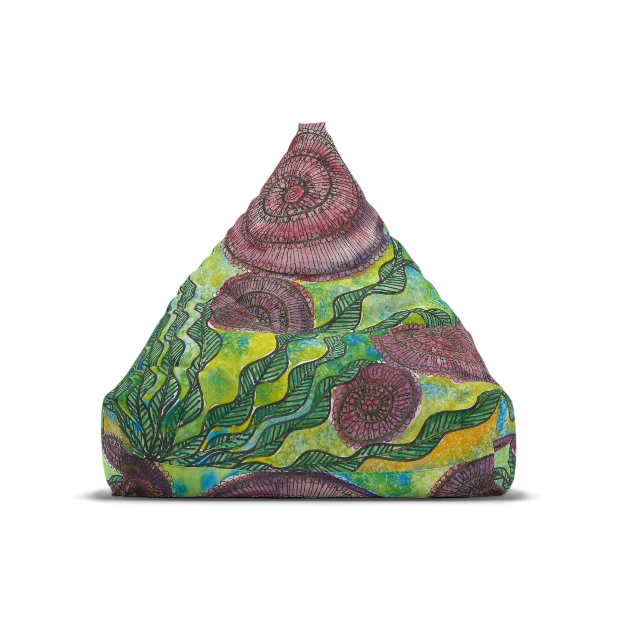 Bean Bag Chair Covers For Indoor & Outdoor - 2 Sizes - Exciting Abstract Design #35 Beetroot To Yourself