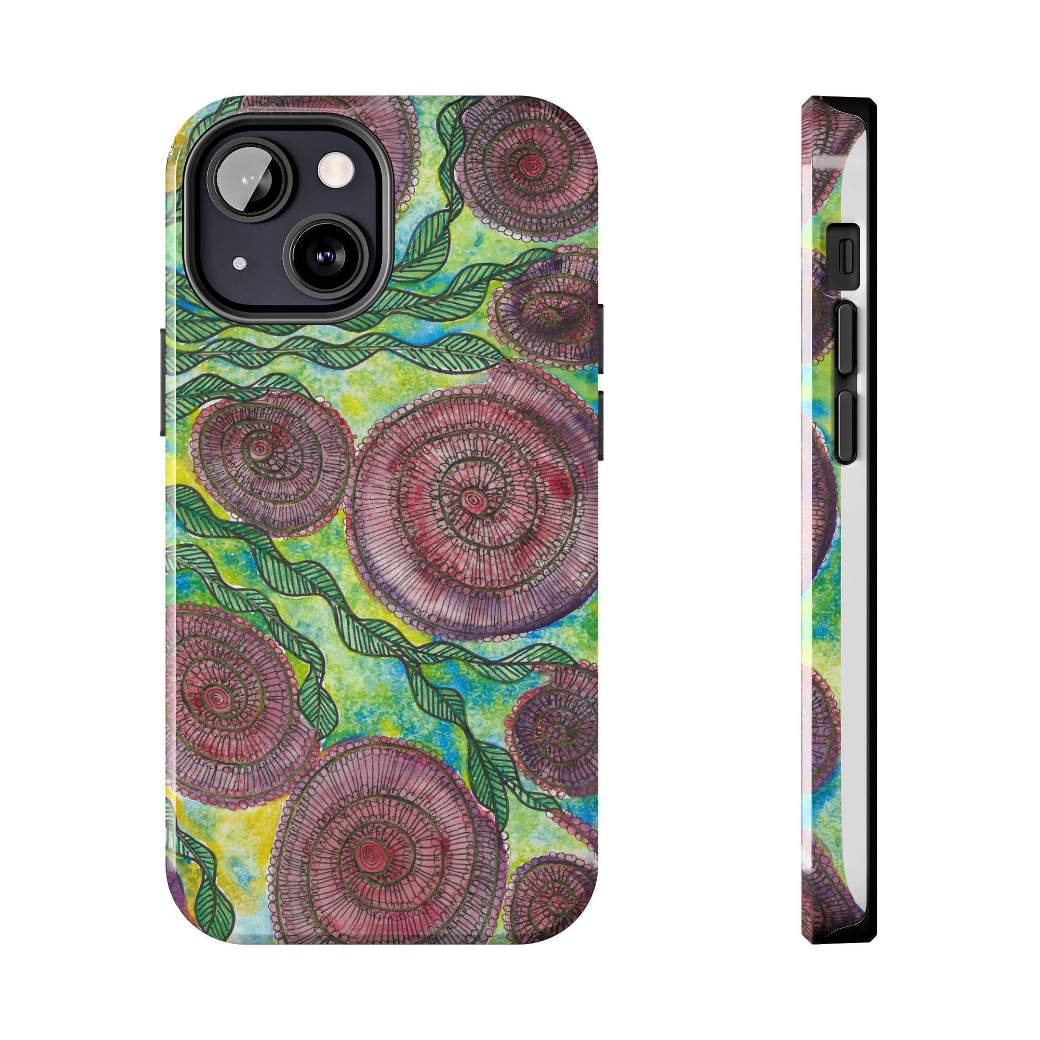 Tough Phone Case - All iPhones and Samsung Galaxys - Exciting Abstract Design #35 Beetroot To Yourself