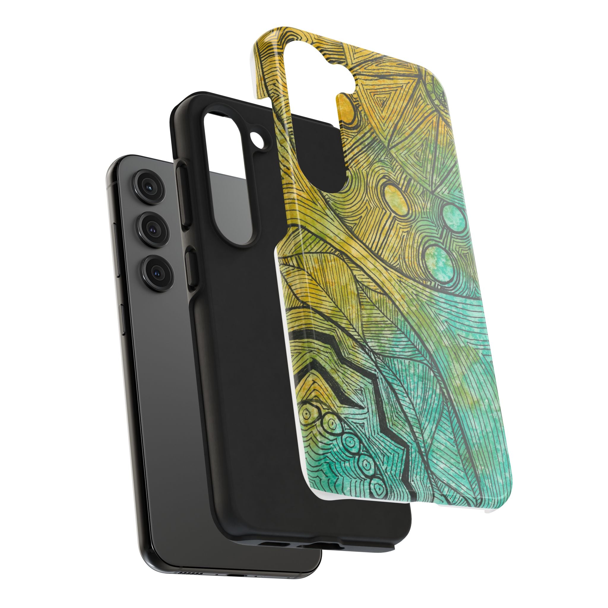 Tough Phone Case - All iPhones and Samsung Galaxys - Exciting Abstract Design #27 Come What May