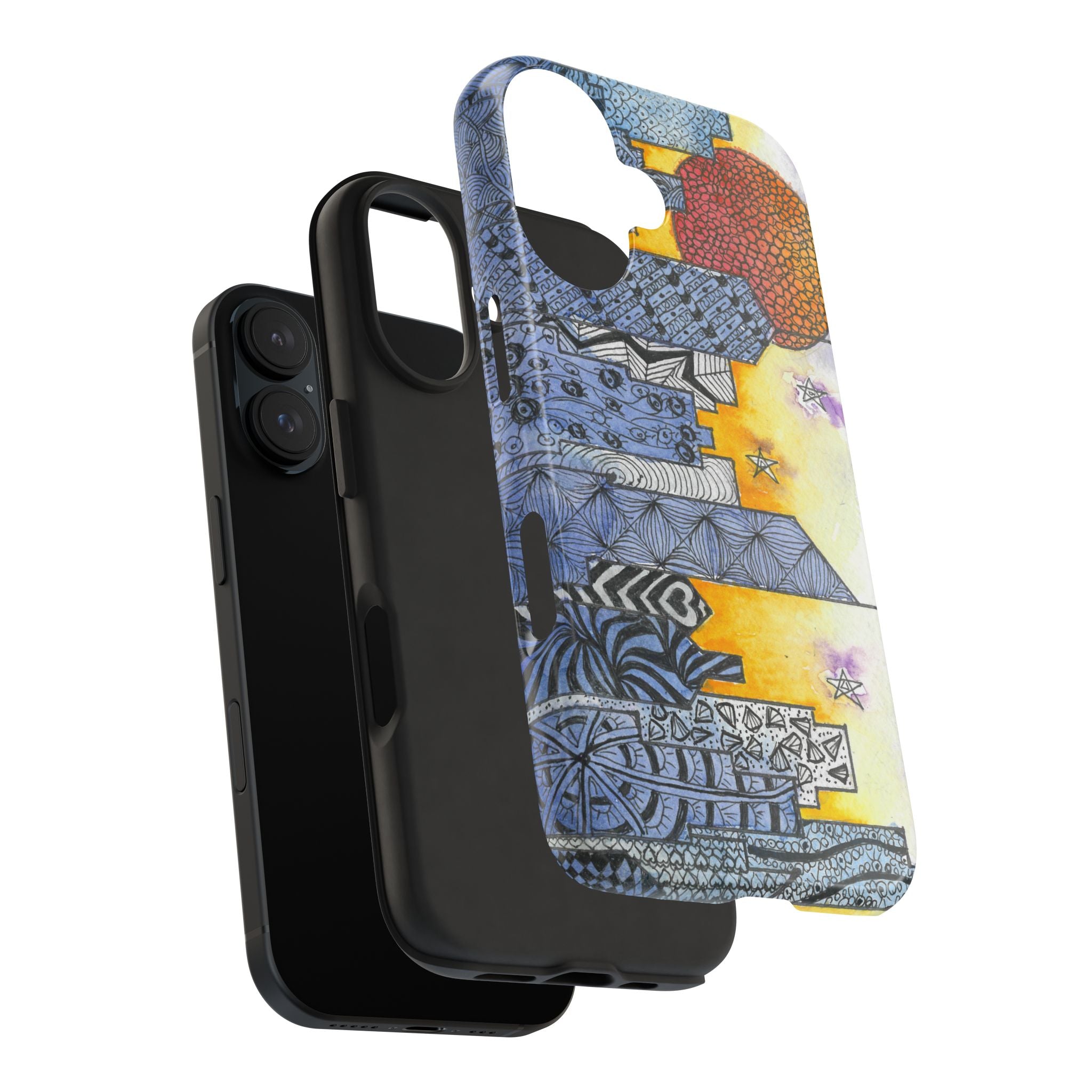 Tough Phone Case - All iPhones and Samsung Galaxys - Exciting Abstract Design #5 In The Shadows