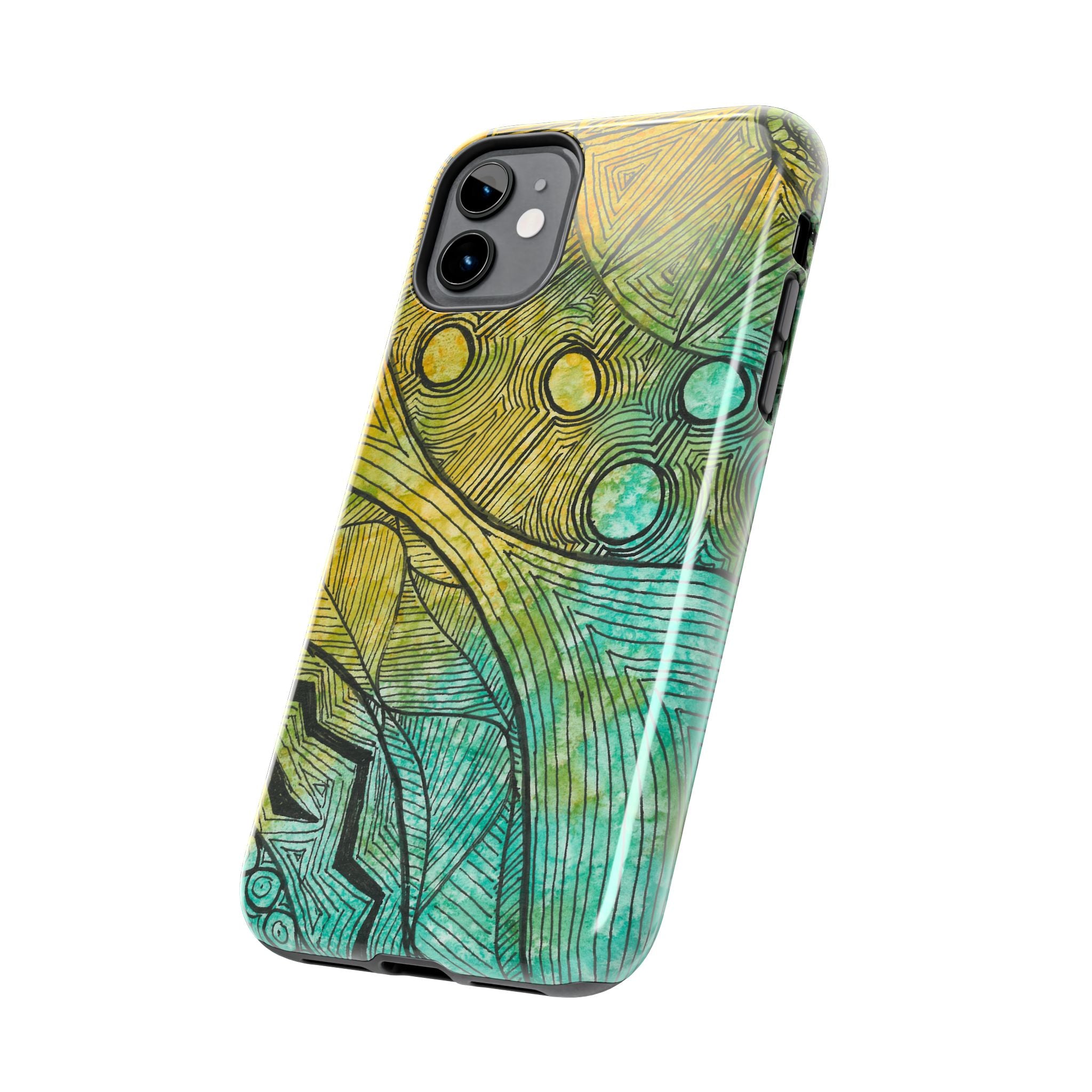 Tough Phone Case - All iPhones and Samsung Galaxys - Exciting Abstract Design #27 Come What May