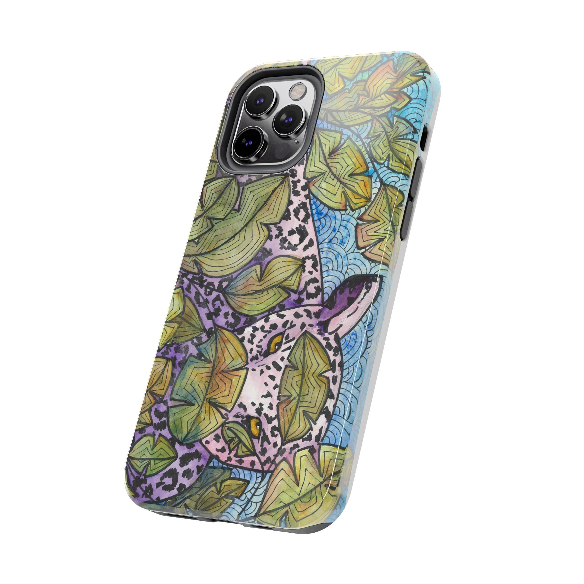 Tough Phone Case - All iPhones and Samsung Galaxys - Exciting Abstract Design #76 Purrfect Blend
