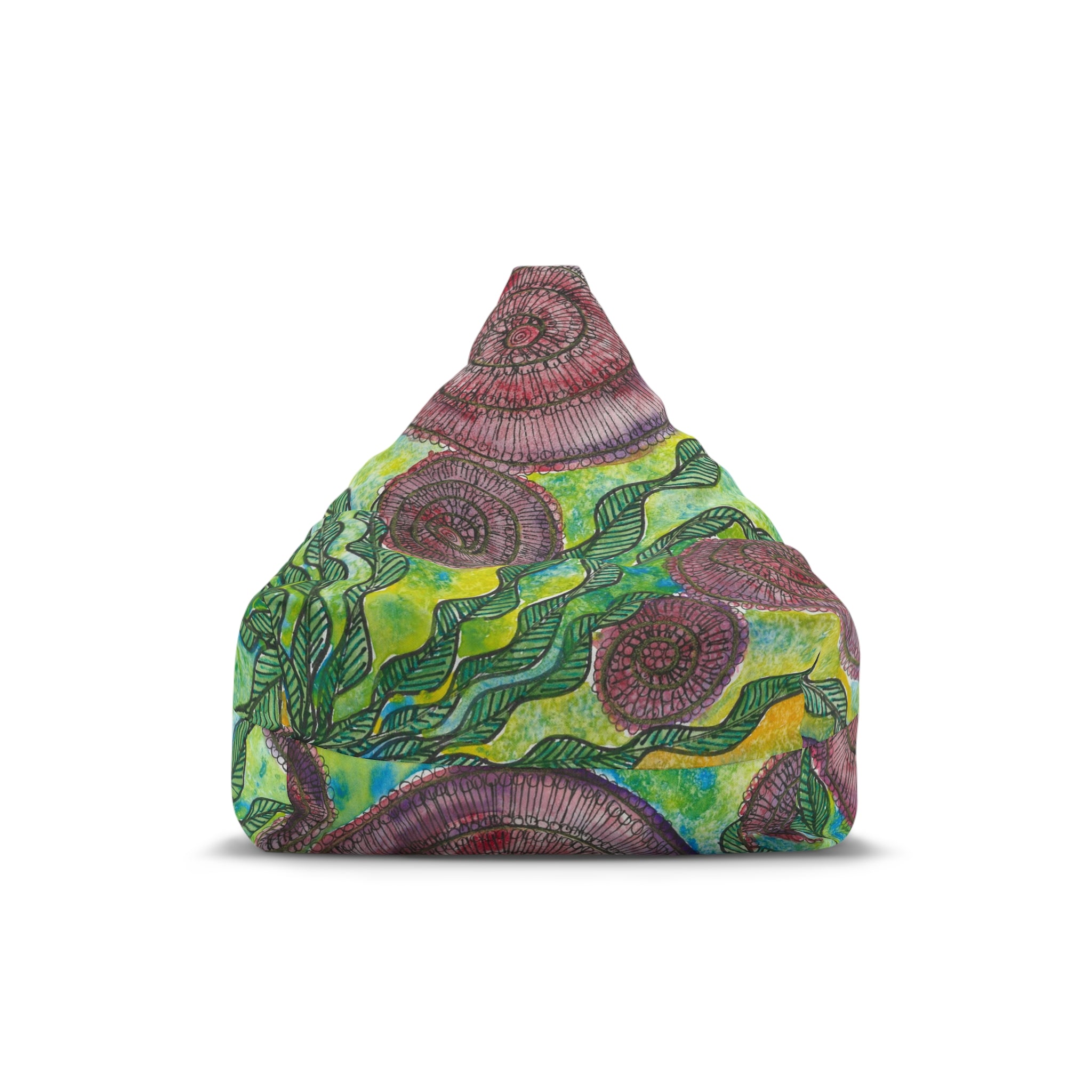 Bean Bag Chair Covers For Indoor & Outdoor - 2 Sizes - Exciting Abstract Design #35 Beetroot To Yourself
