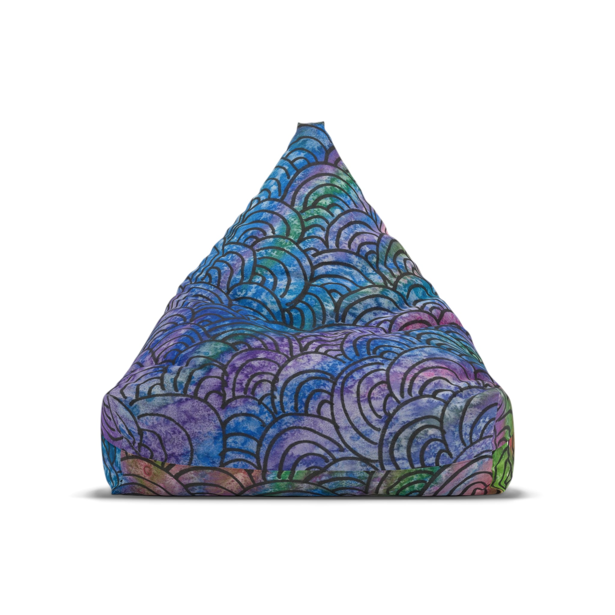 Bean Bag Chair Covers For Indoor & Outdoor - 2 Sizes - Exciting Abstract Design #84 Ah! The Past