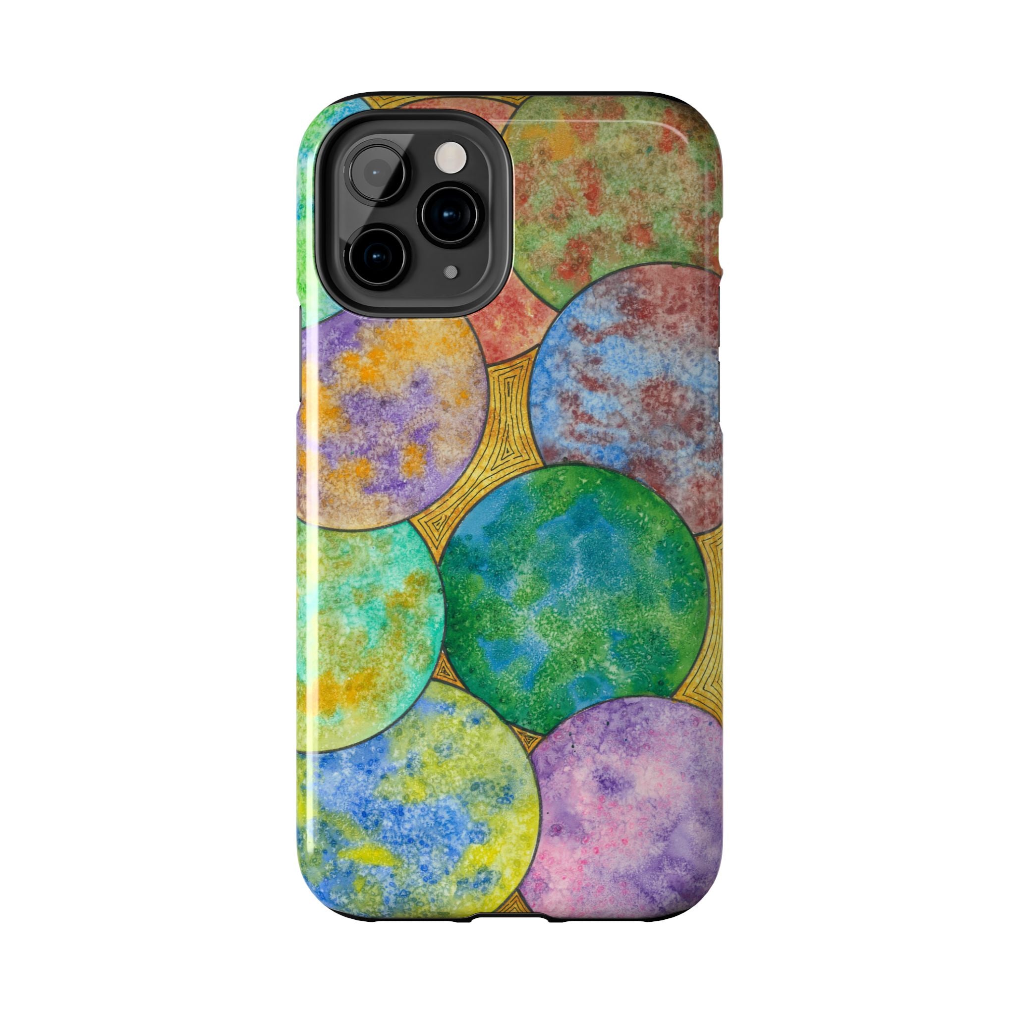 Tough Phone Case - All iPhones and Samsung Galaxys - Exciting Abstract Design #61 Worlds Apart